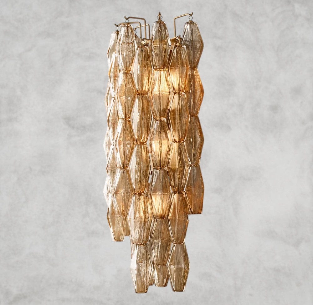 CHIARA CLEAR/ SMOKE GLASS GRAND SCONCE 30