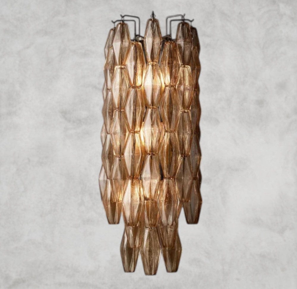 Smoke / Bronze CHIARA CLEAR/ SMOKE GLASS GRAND SCONCE 30