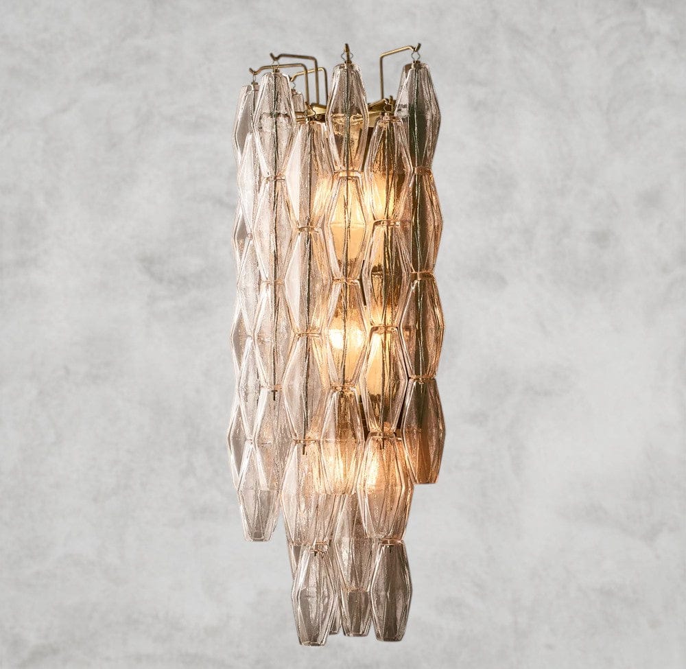 CHIARA CLEAR/ SMOKE GLASS GRAND SCONCE 30