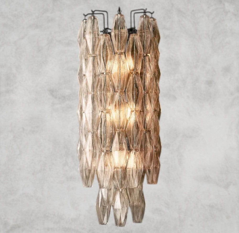 Clear / Bronze CHIARA CLEAR/ SMOKE GLASS GRAND SCONCE 30