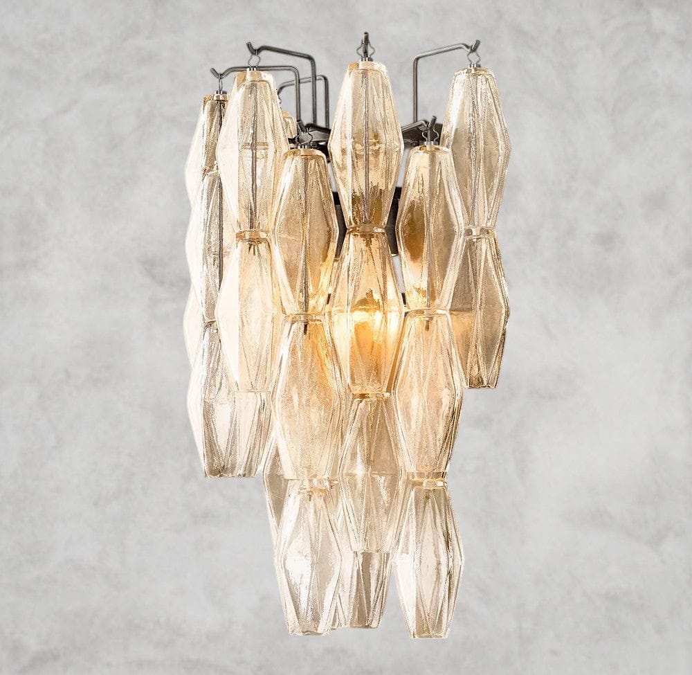 Clear / Bronze CHIARA CLEAR/ SMOKE GLASS SCONCE 19