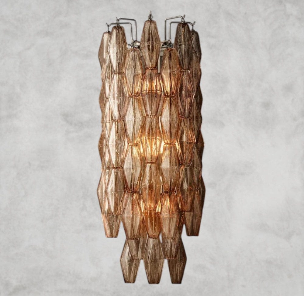Smoke / Bronze CHIARA CLEAR/ SMOKE GLASS SCONCE 19