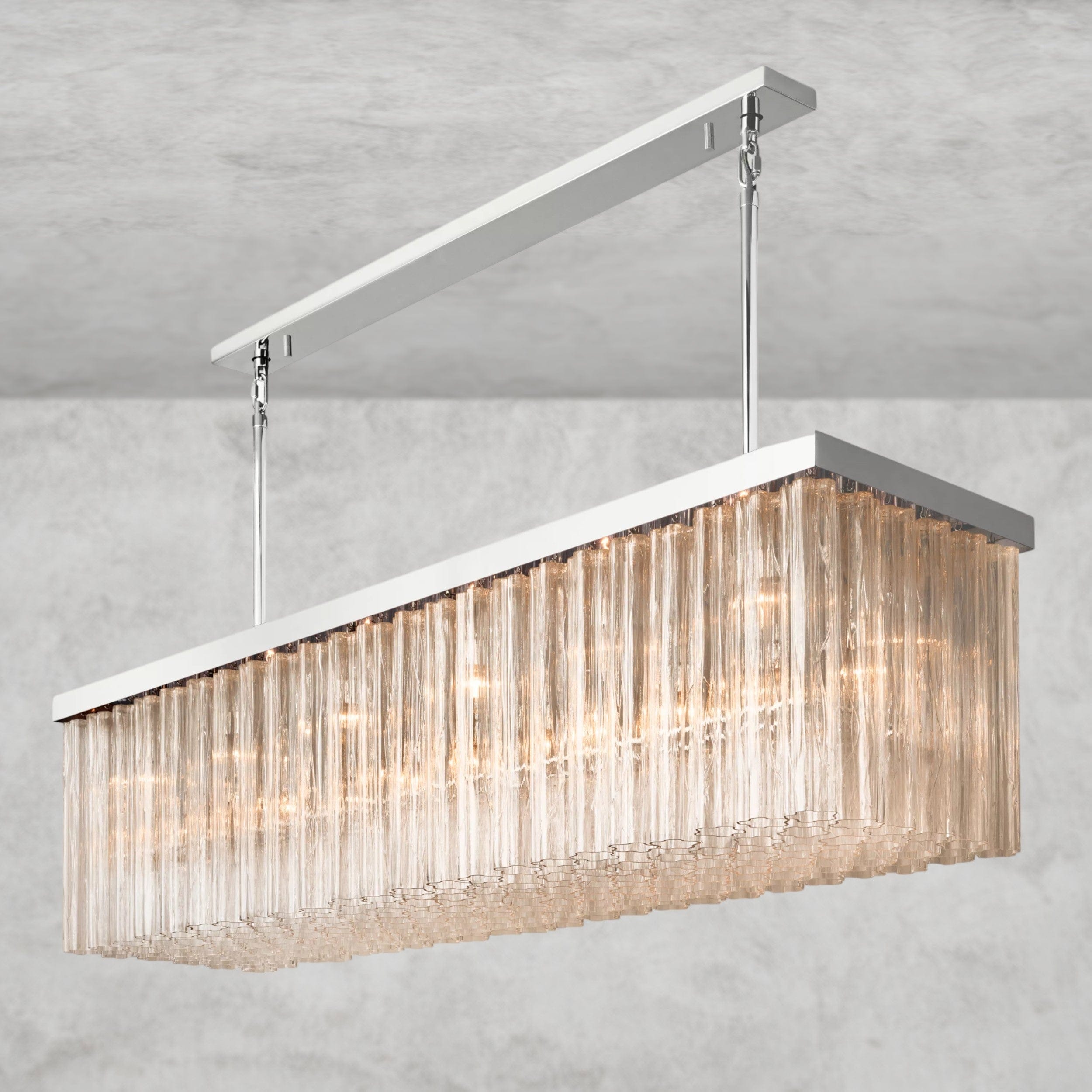 Cielo Rectangular Chandelier 54", 73"