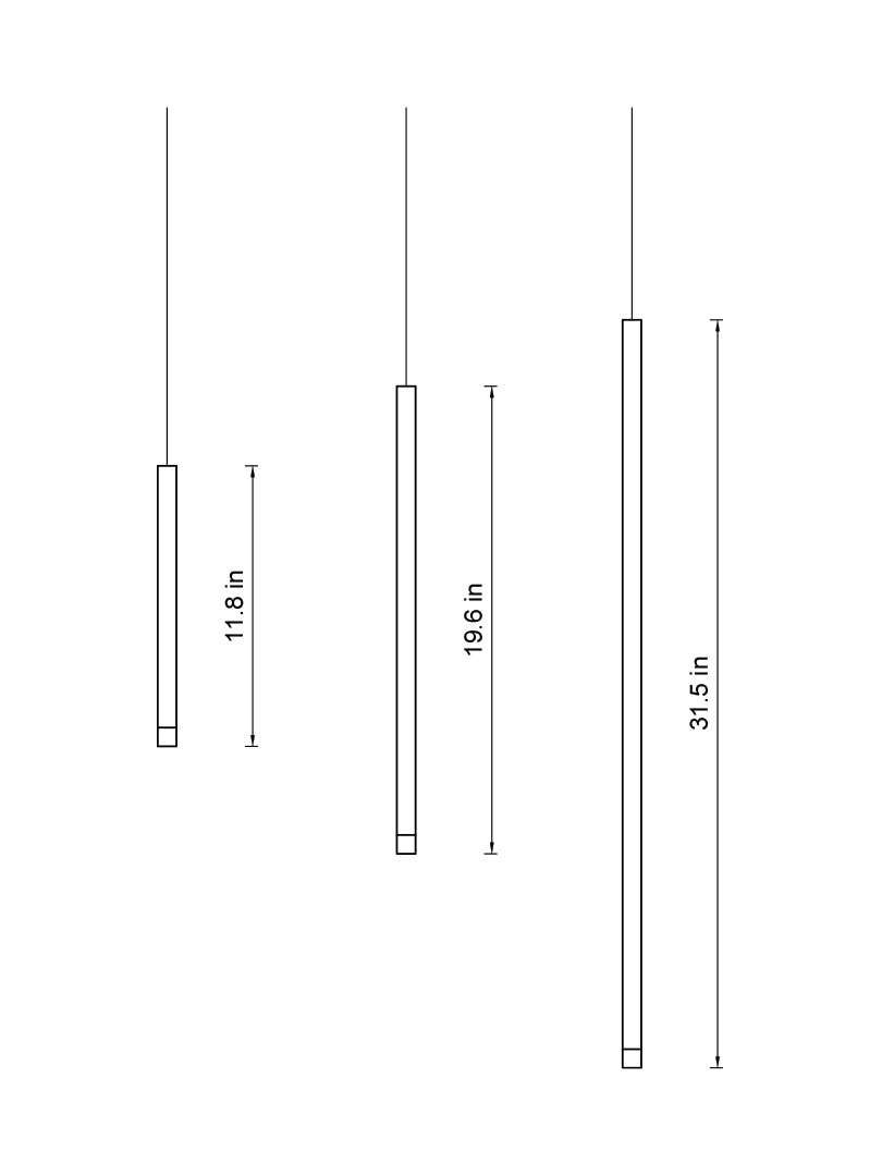 Clustered Tubes LED Chandelier by Aurorae Lighting