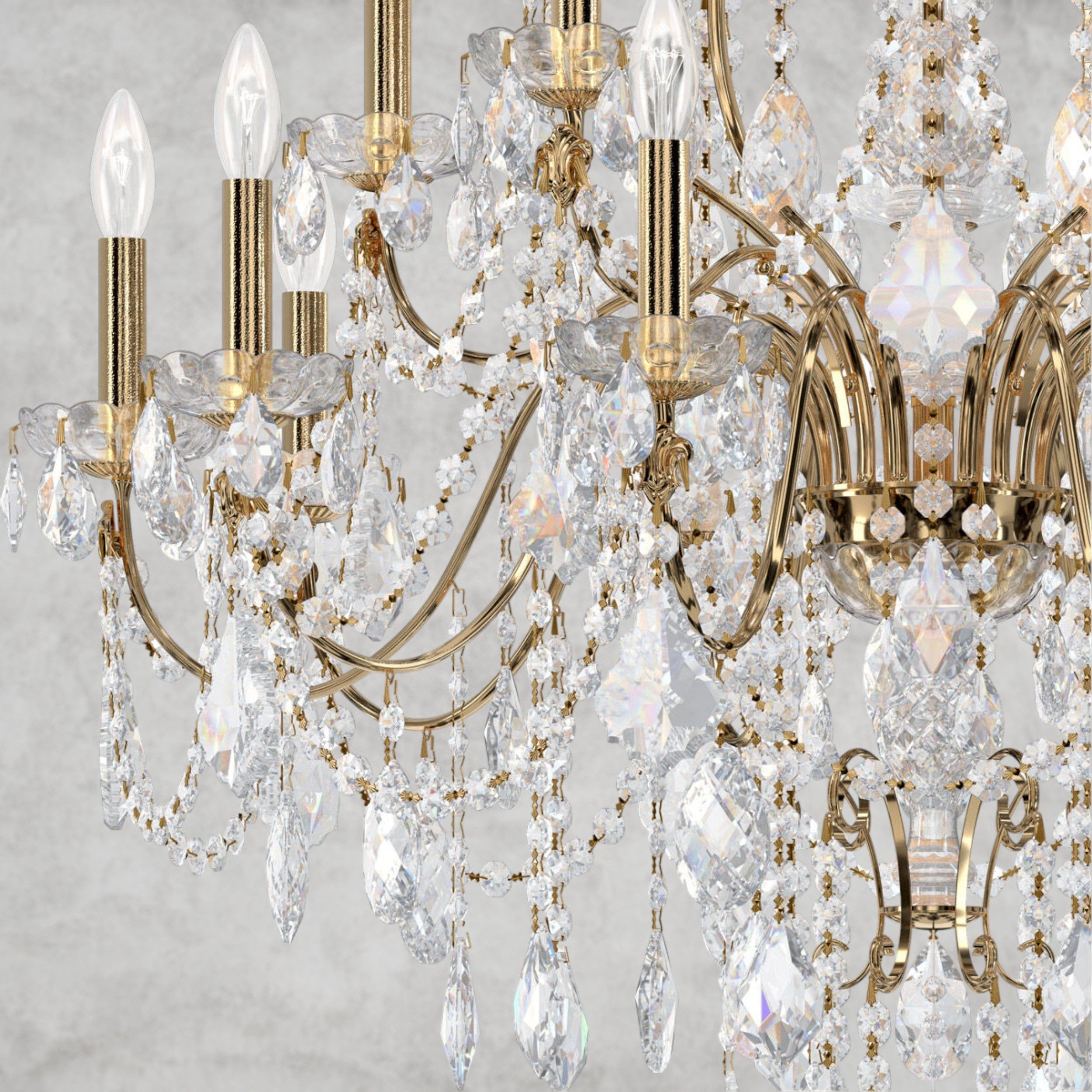 Coinora Century Chandelier 37"