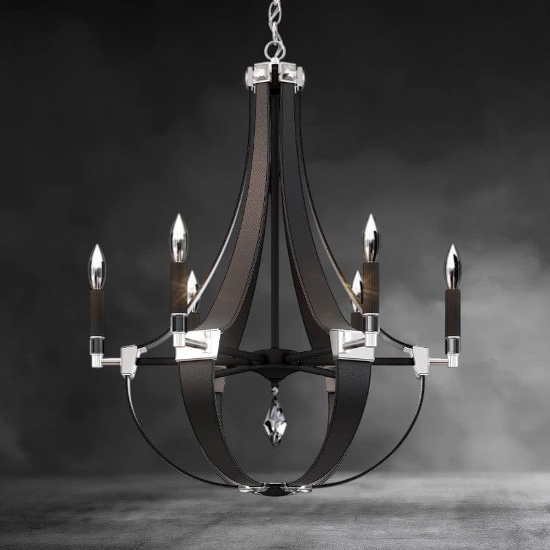 Black Crystal Empire Chandelier 24