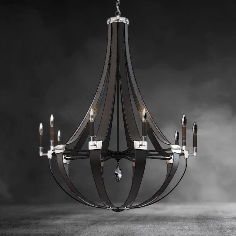 Black Crystal Empire Chandelier 36