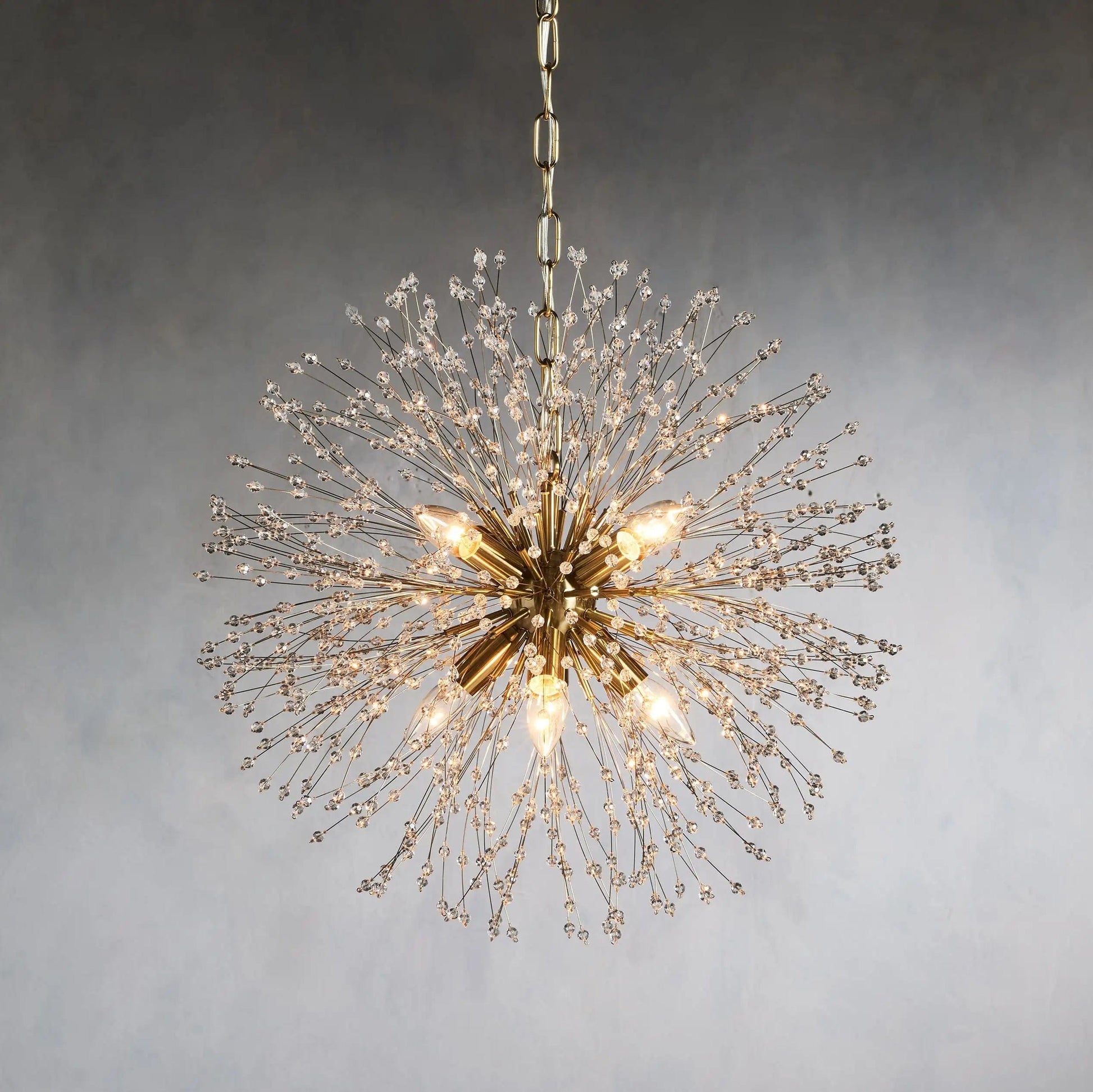 22" / Brass Dandelion Round Chandelier 22", 30", 43"