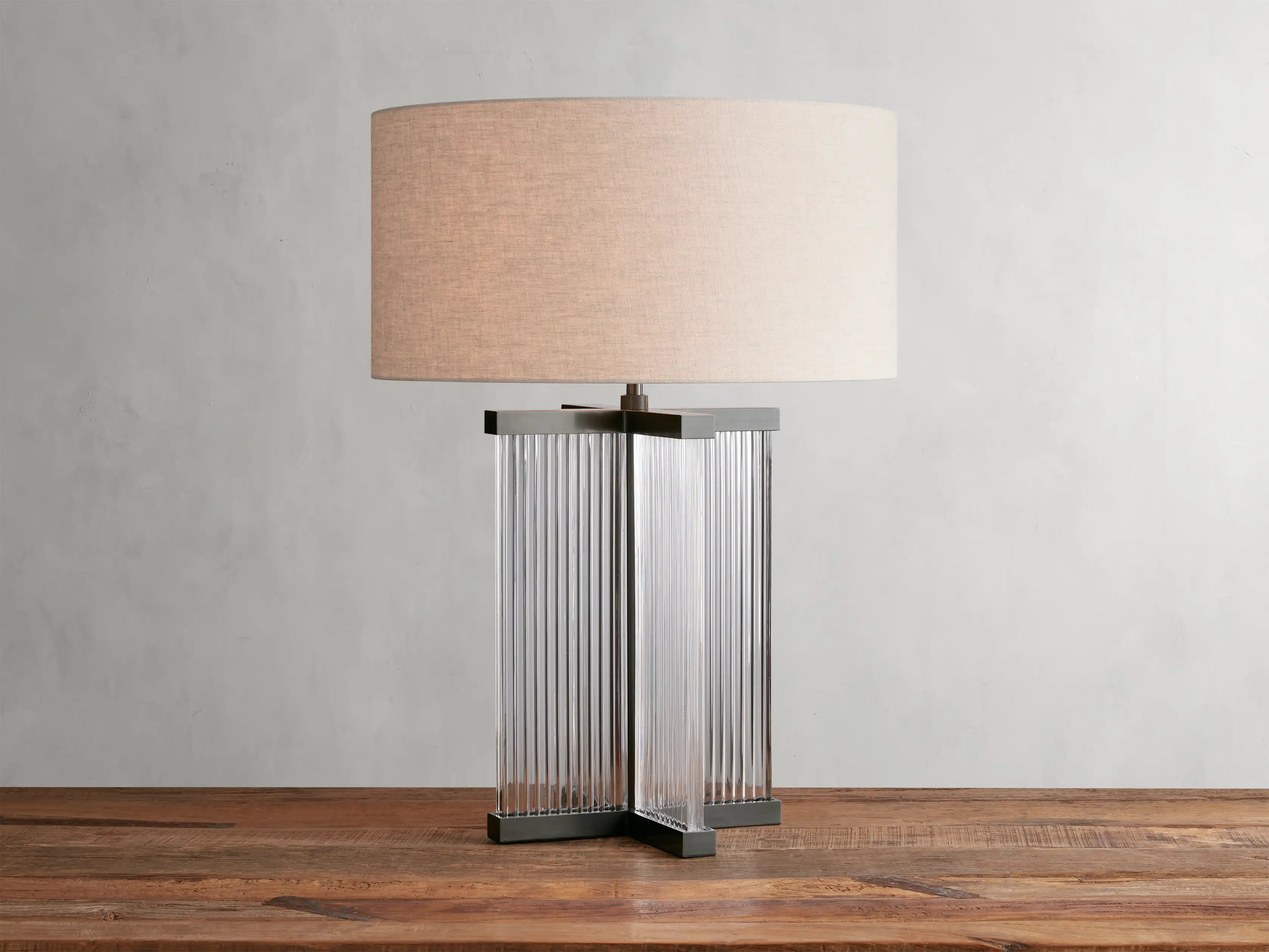 Bronze / Clear / Flax Delsie Table Lamp