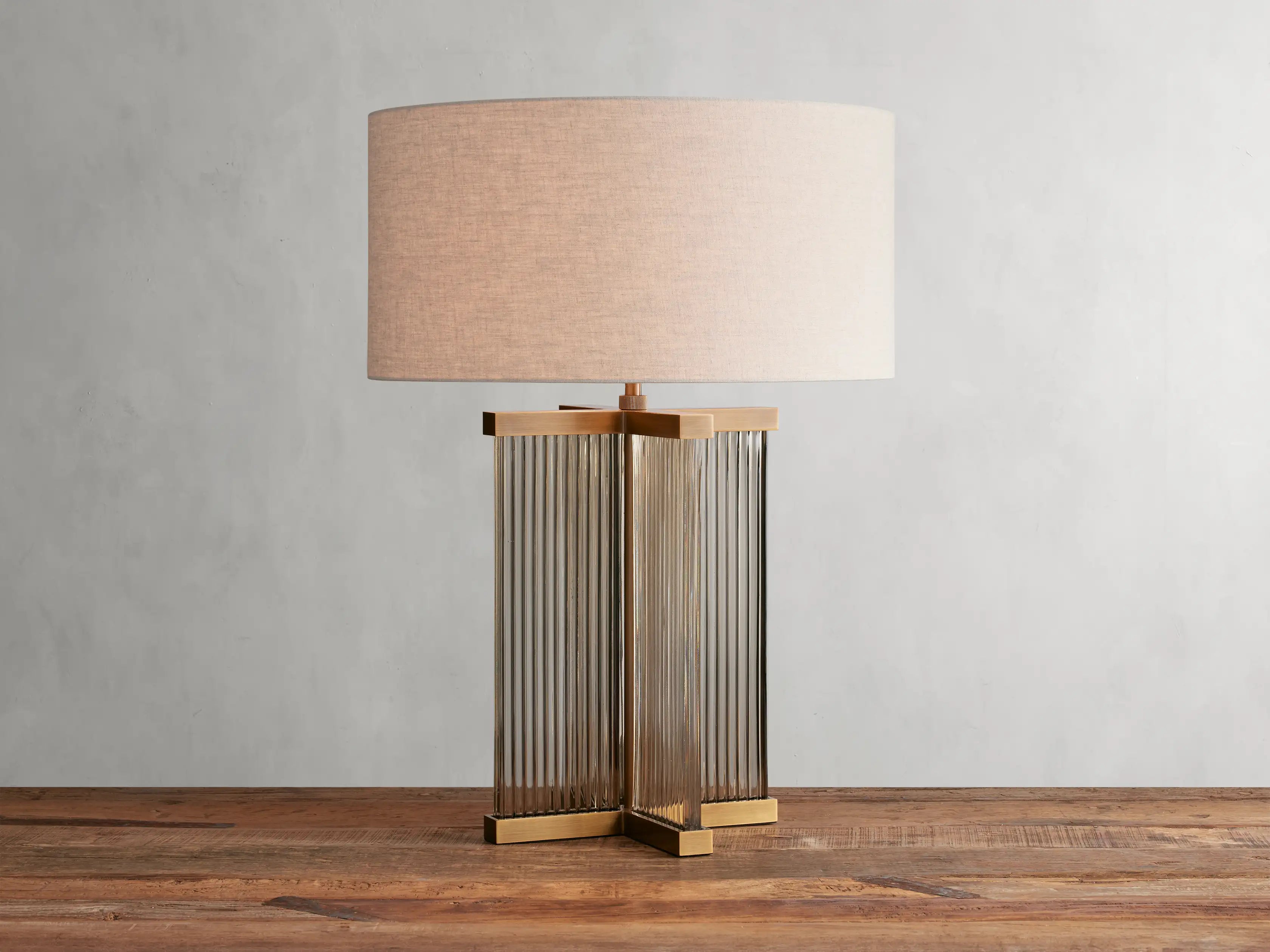 Brass / Smoke / Flax Delsie Table Lamp