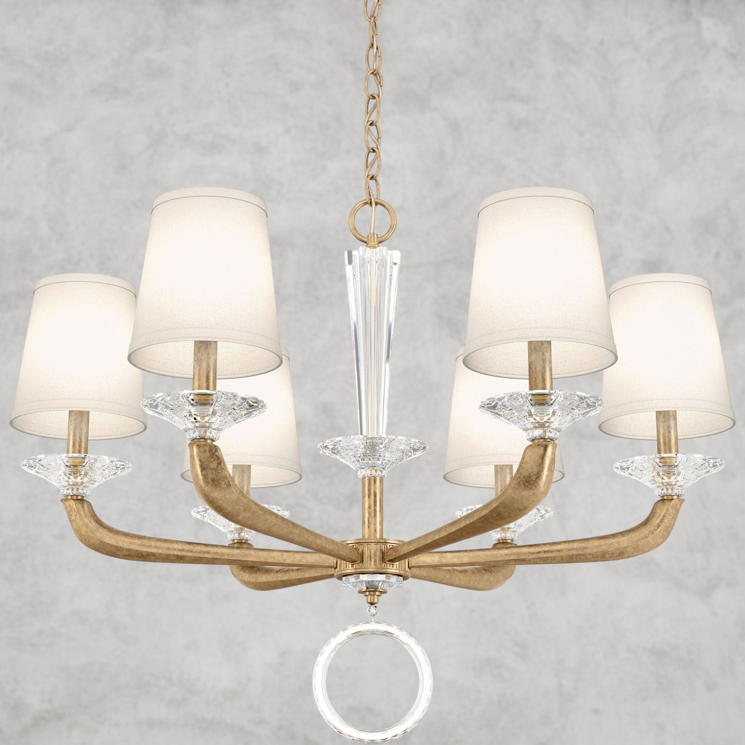 French Gold Emilea Chandelier 30