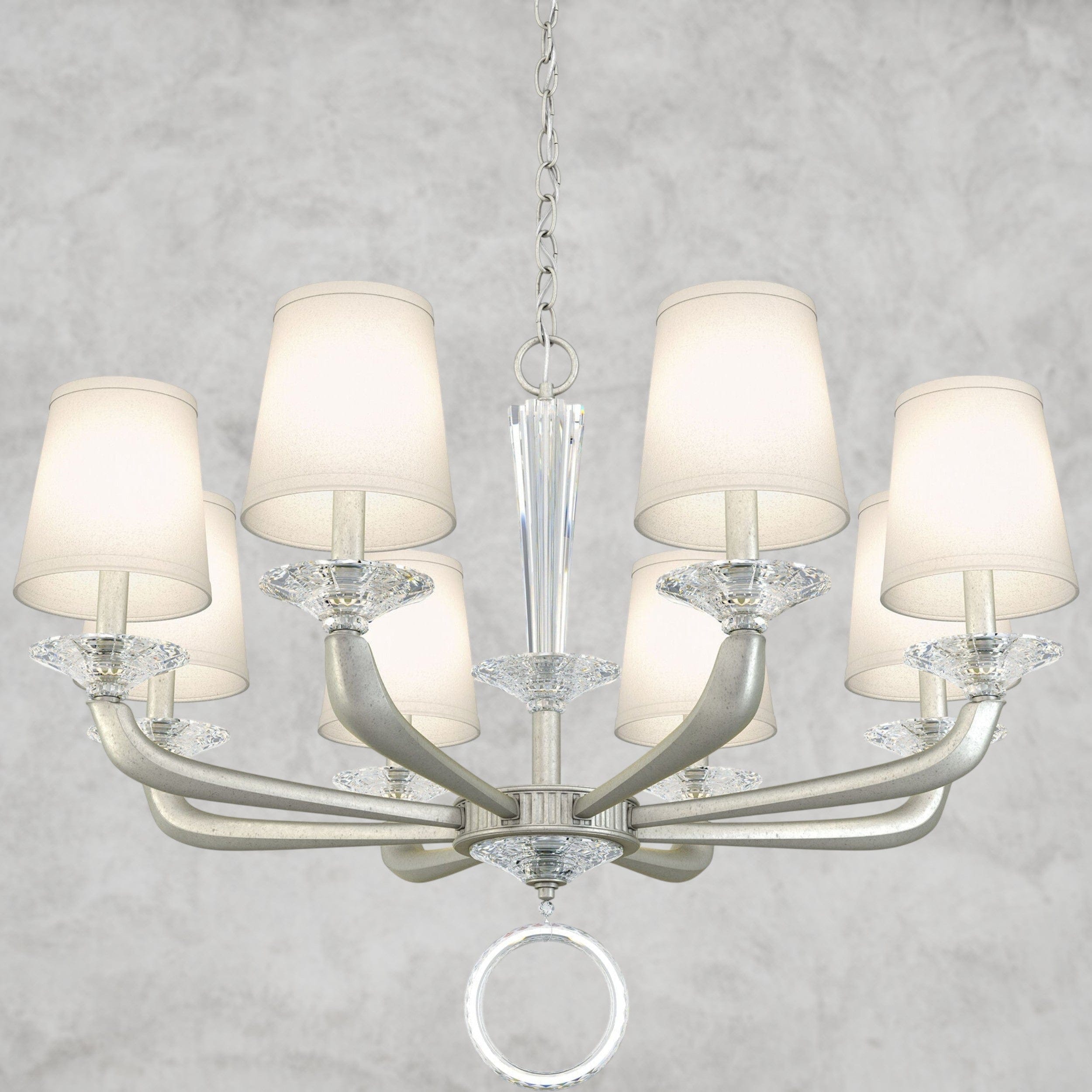 Antique Silver Emilea Chandelier 33