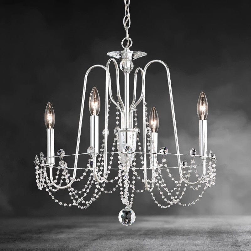 White Esmeralda Crystal Chandelier 21