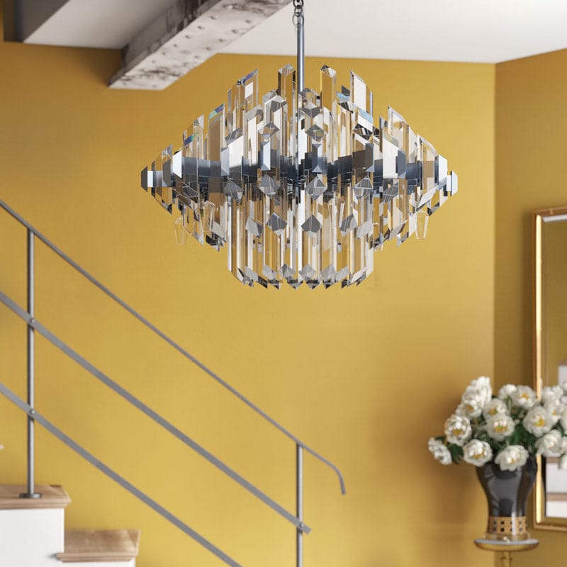 Facets 1-Light Kitchen Island LED Chandelier