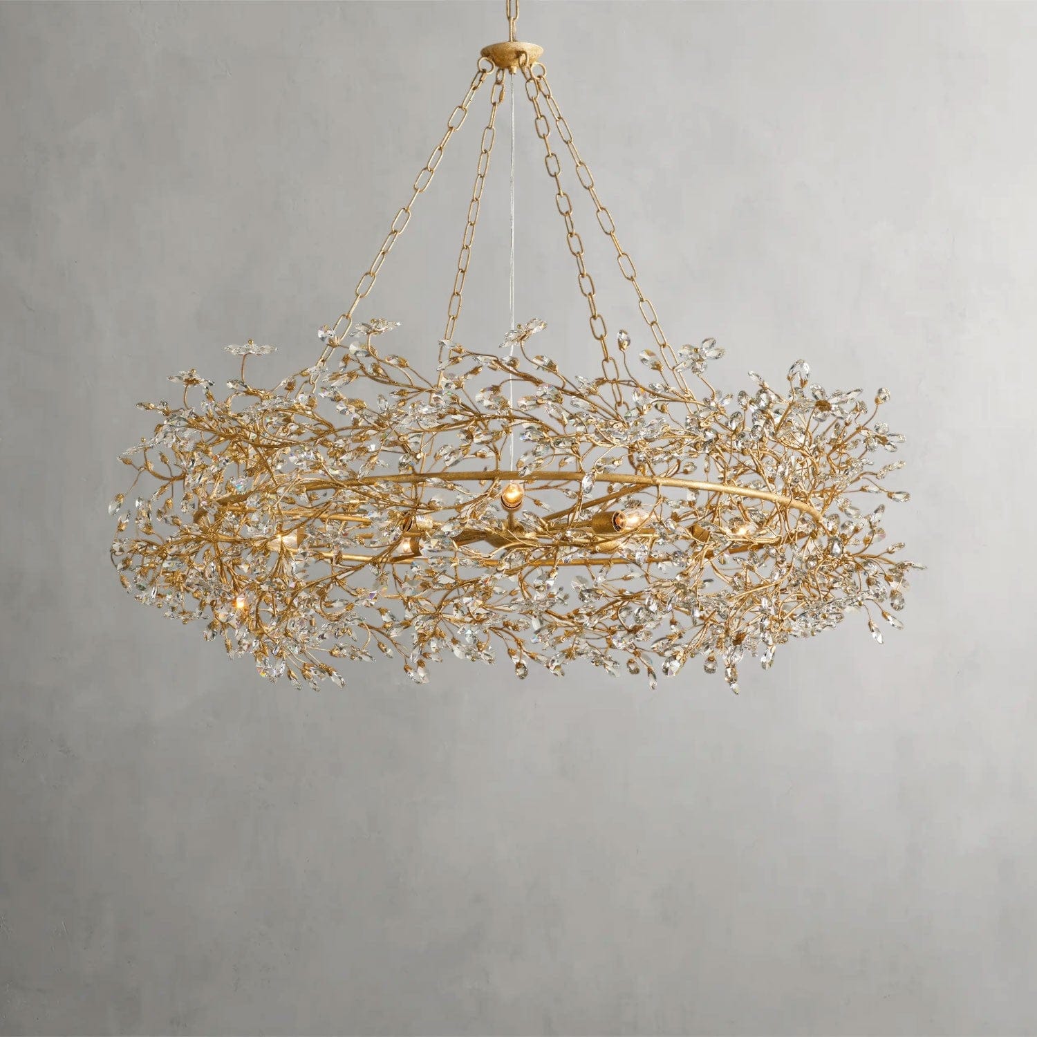 48" / GOLD Fiore Crown Chandelier 39", 48", 60"