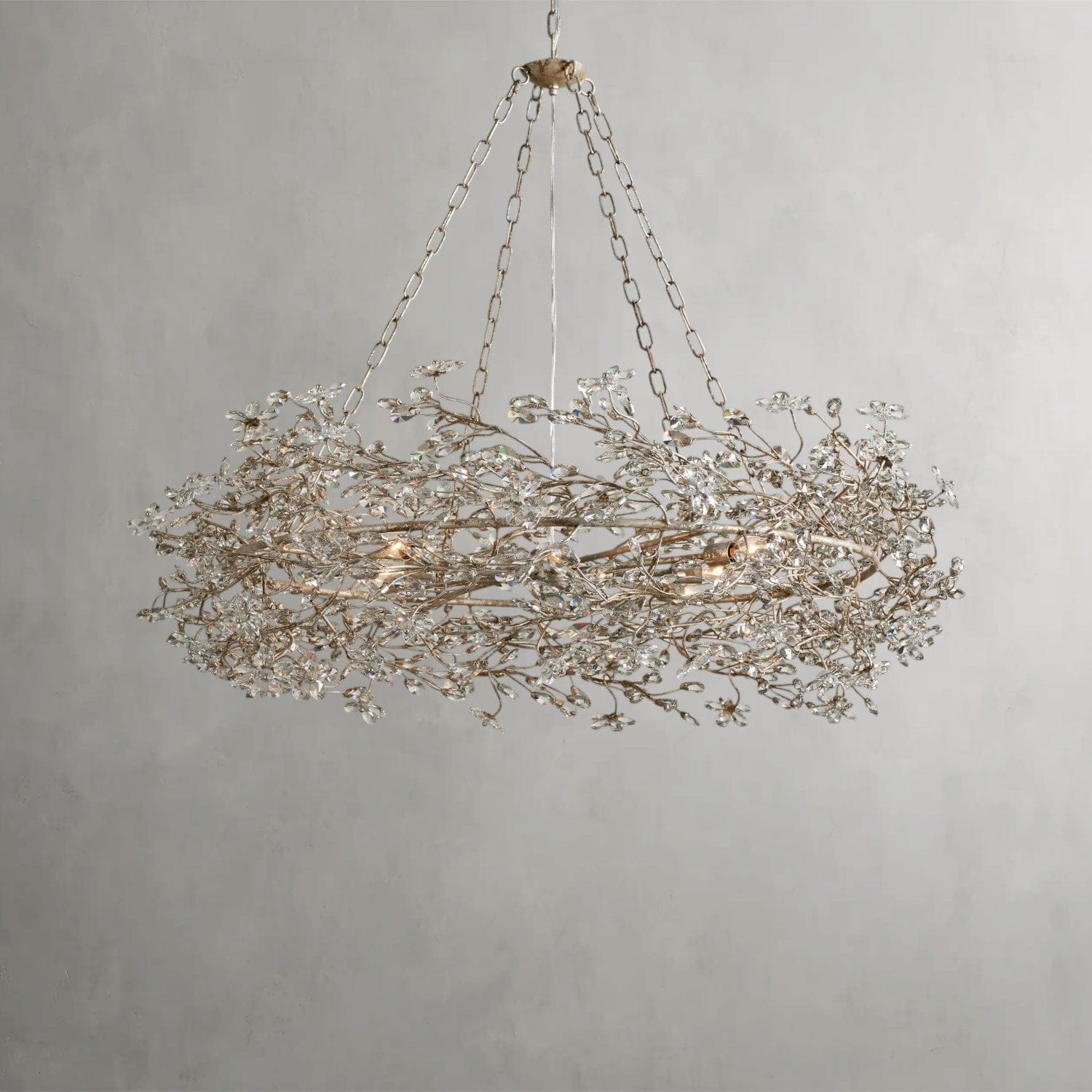 48" / SILVER Fiore Crown Chandelier 39", 48", 60"