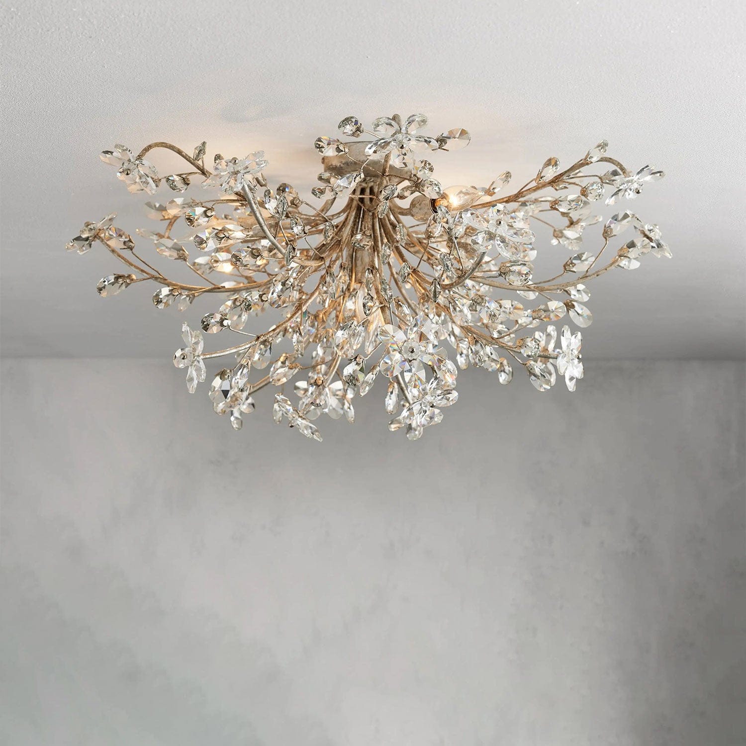 SILVER Fiore Flush Mount