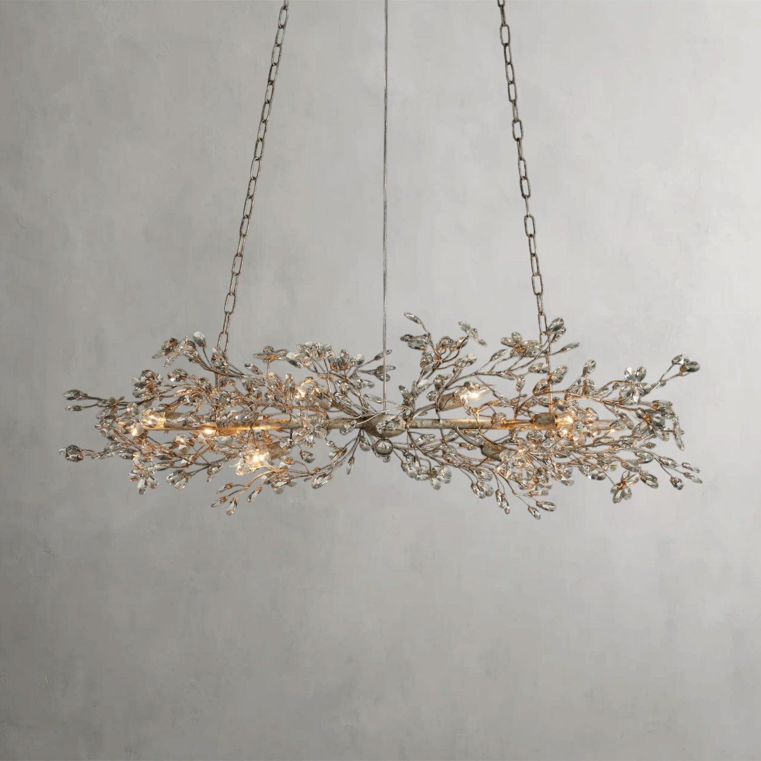 51" / SILVER Fiore Linear Chandelier 51", 68"