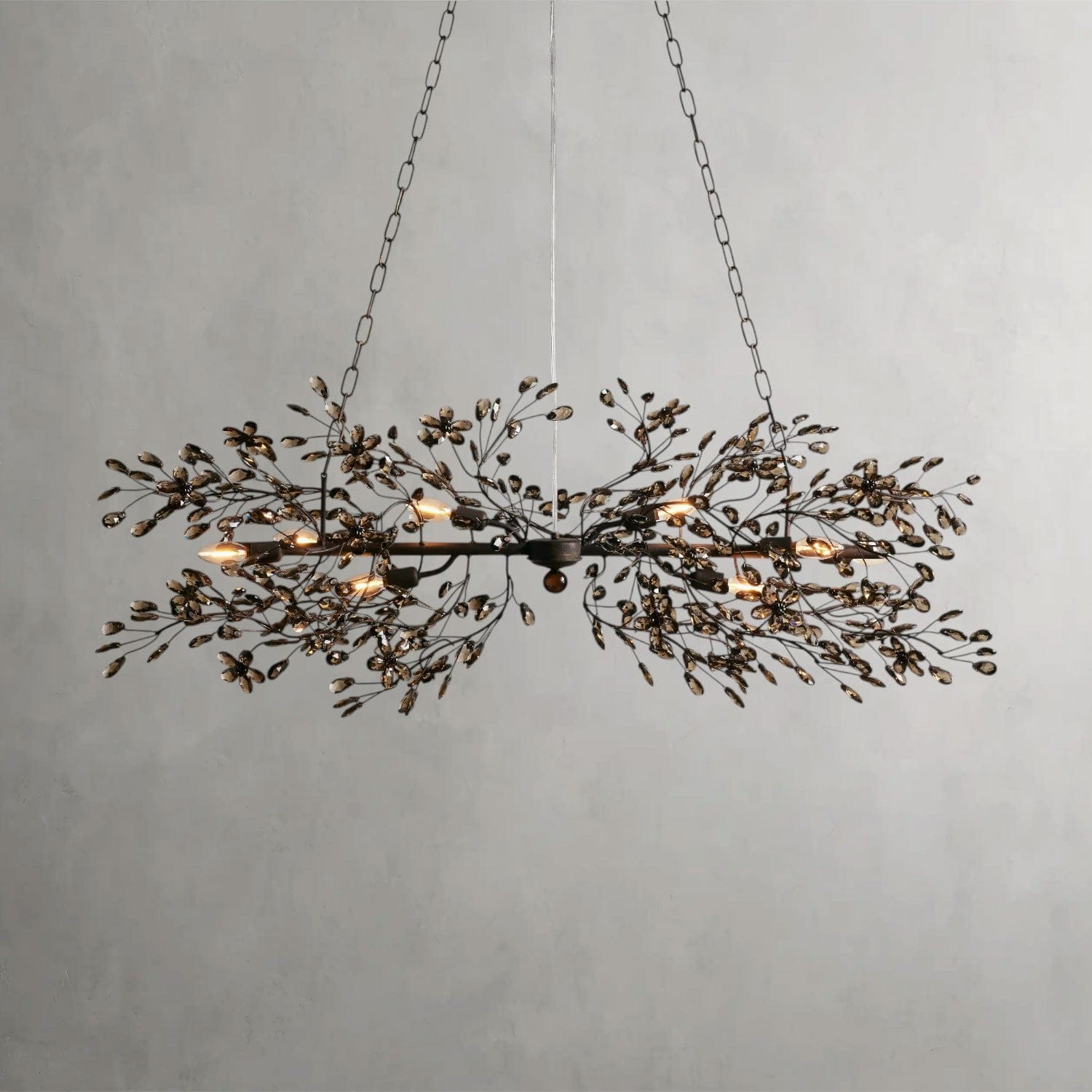 51" / BRONZE/SMOKE Fiore Linear Chandelier 51", 68"