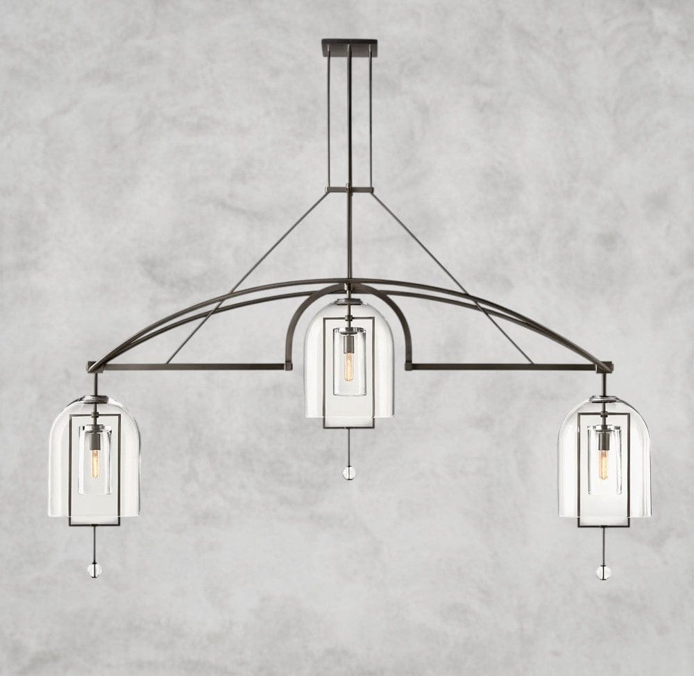 61" / Bronze Fulcrum Grand Linear Chandelier 61", 73", 85"