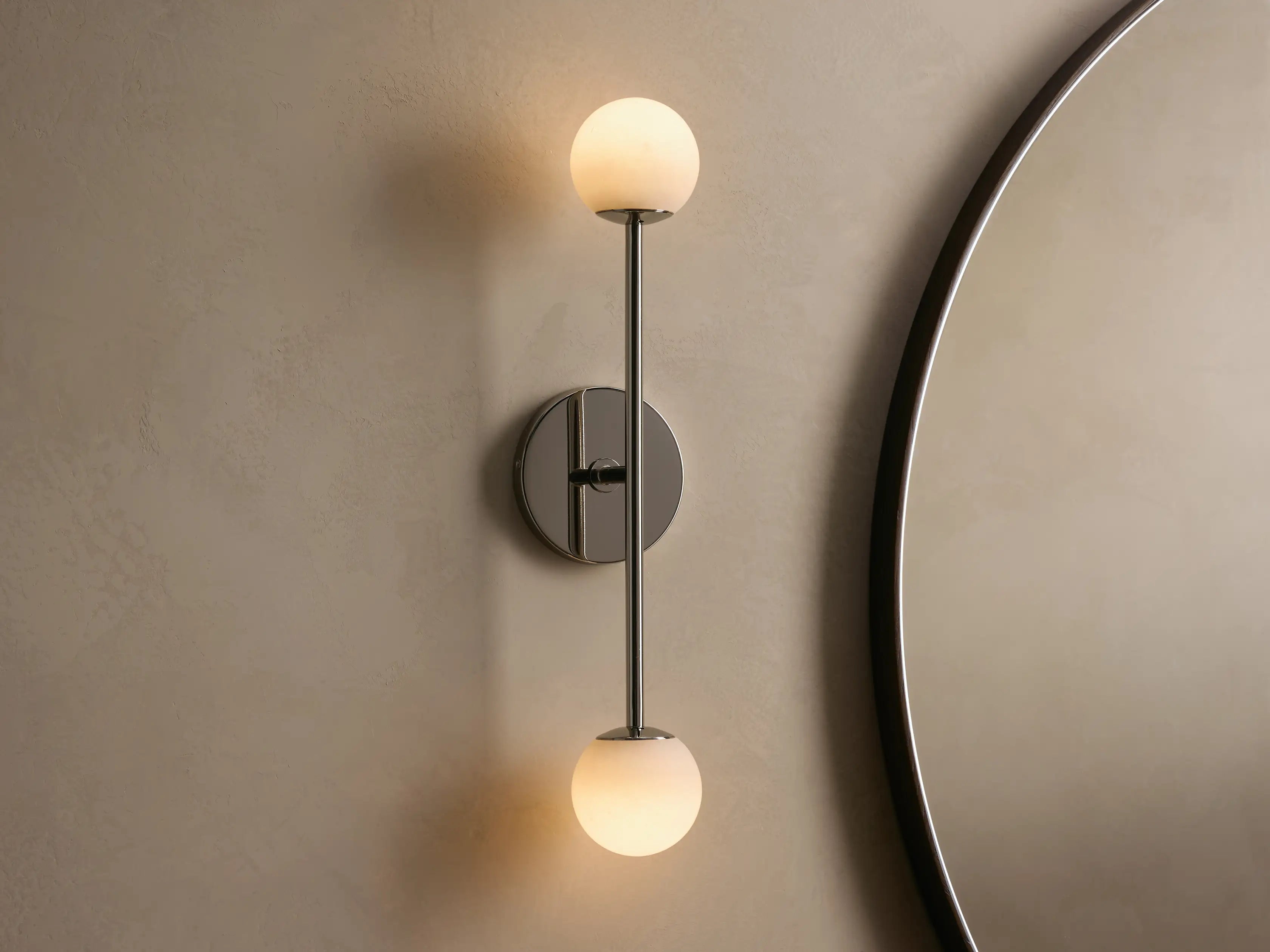 Nickle Girouette Double Sconce