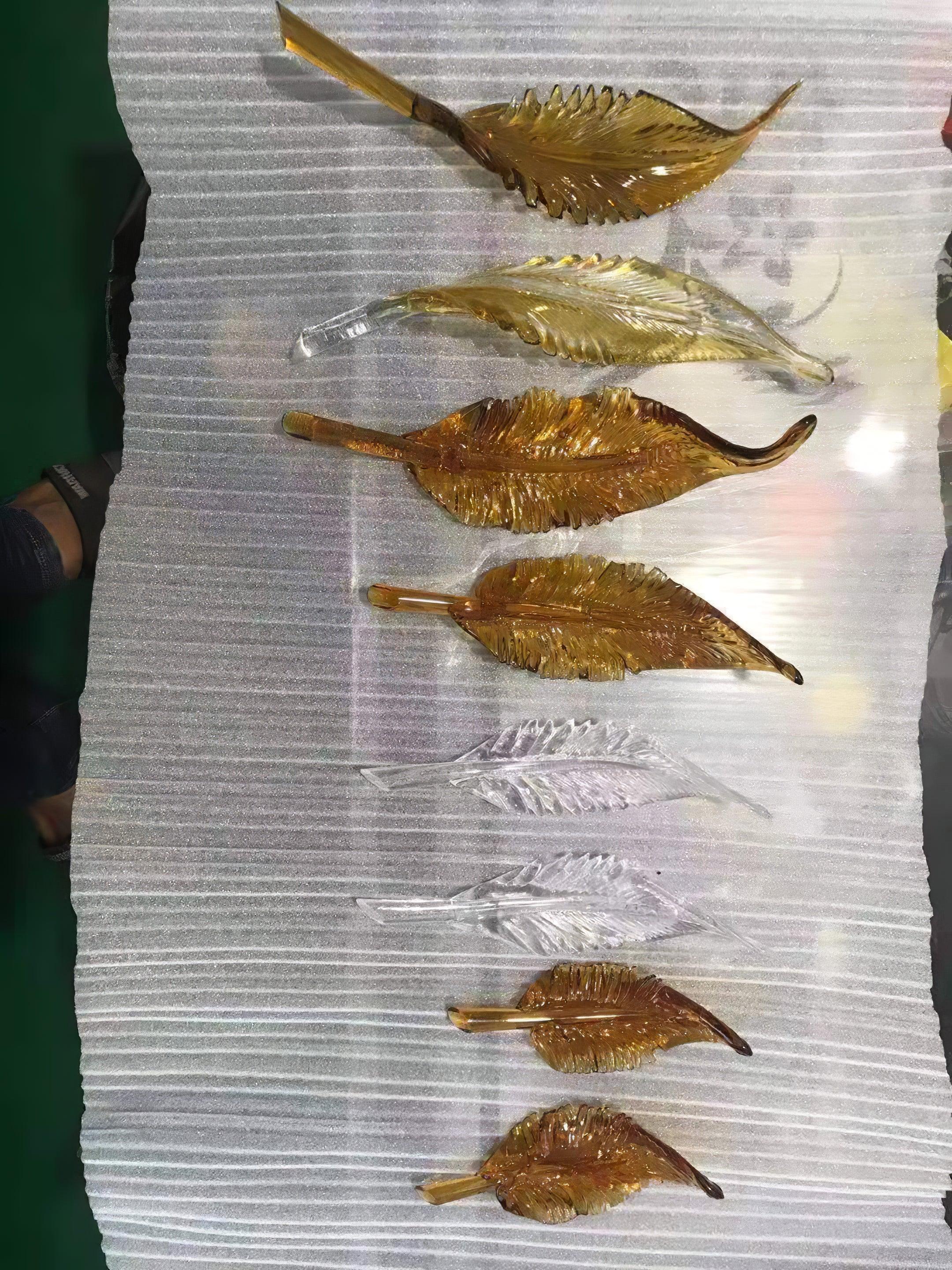 Glass Feathers Chandelier