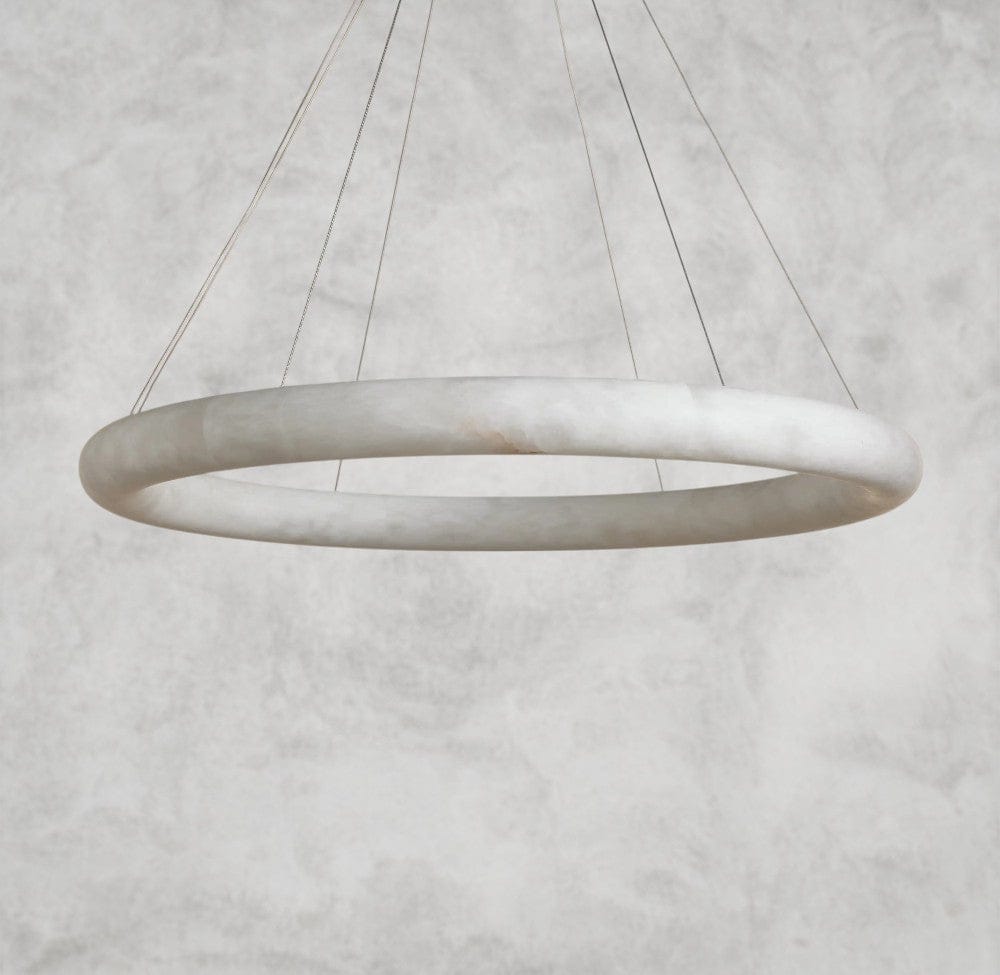 48" Halima Halo Alabaster Chandelier