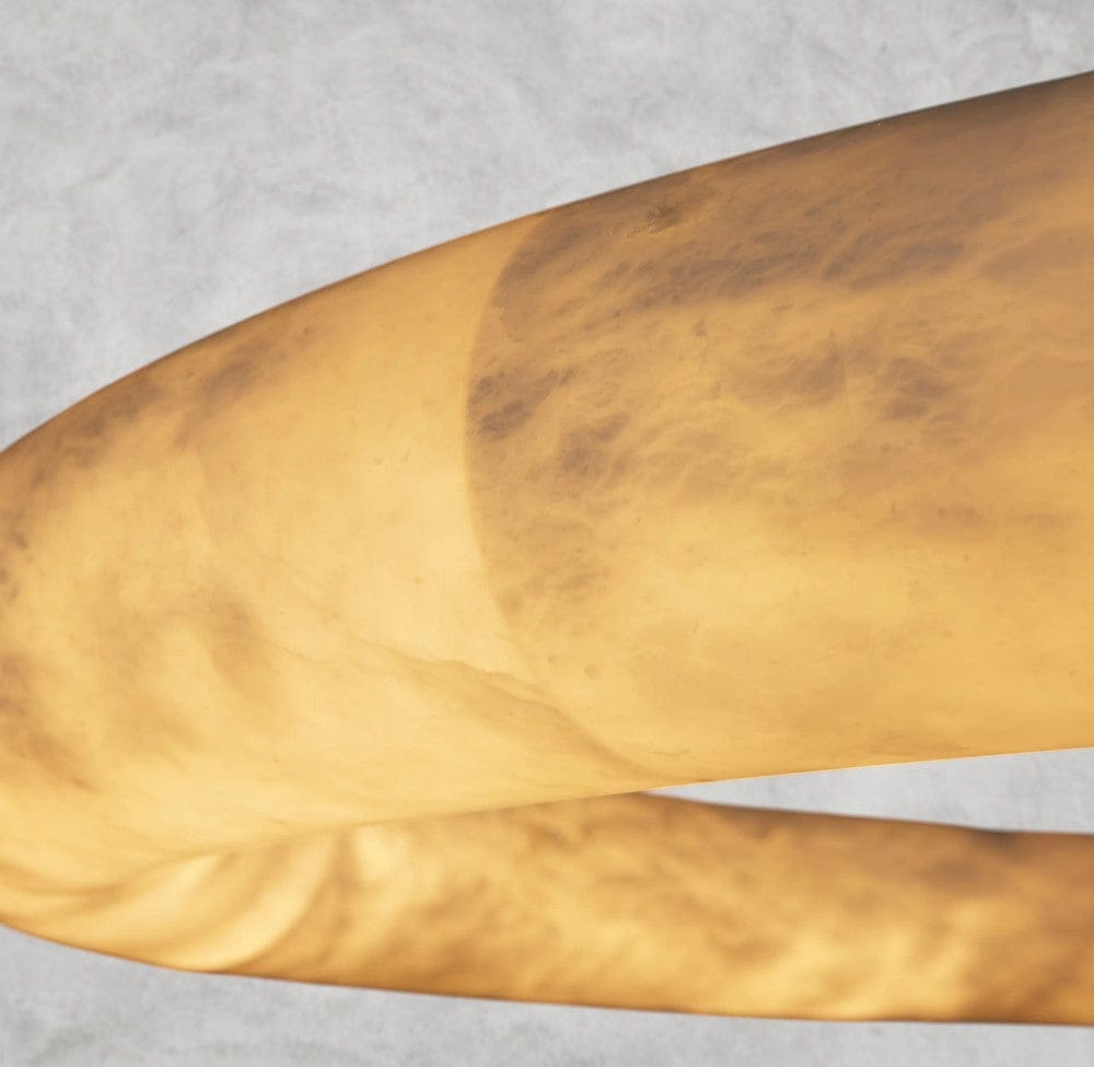 Halima Halo Alabaster Chandelier