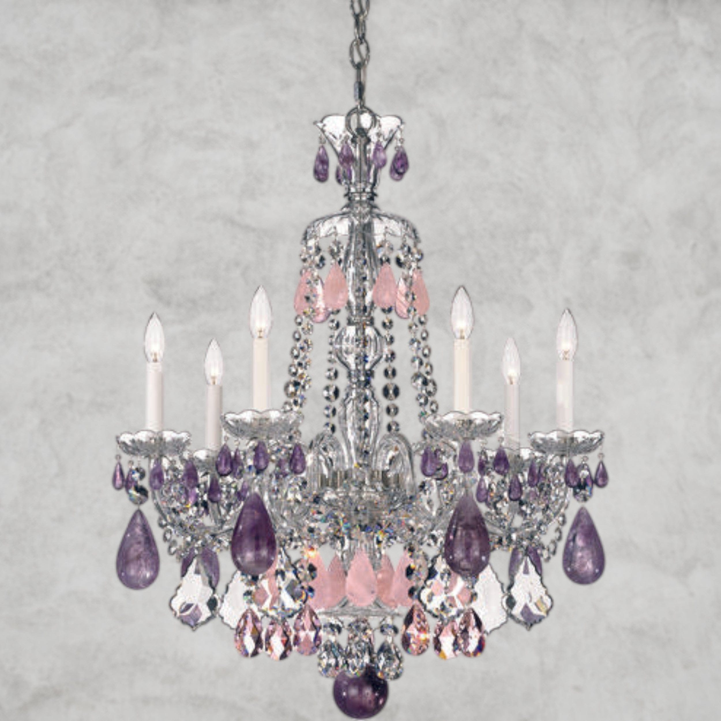 Hamilton Rock Crystal 7-Light Chandelier 24