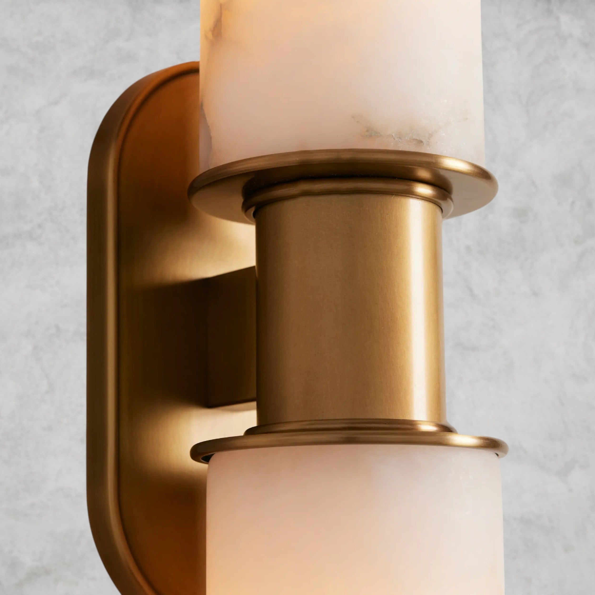 Harlin Double Sconce in Alabaster