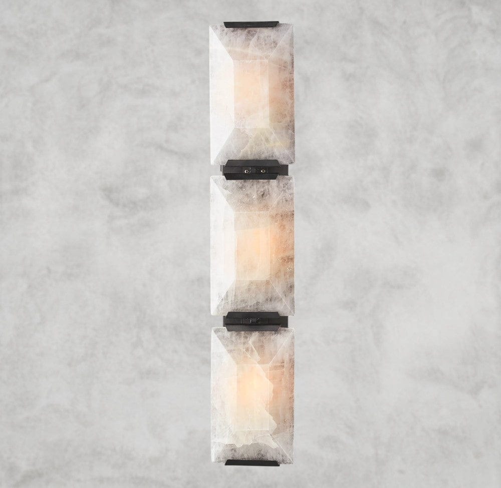 Harlow Calcite Triple Sconce
