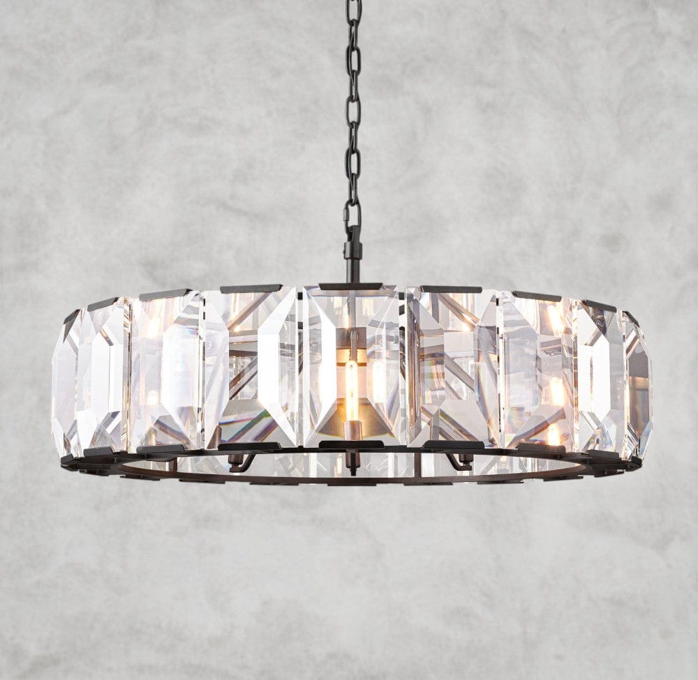 43" / Bronze Harlow Crystal Round Chandelier 19", 31", 43", 60"