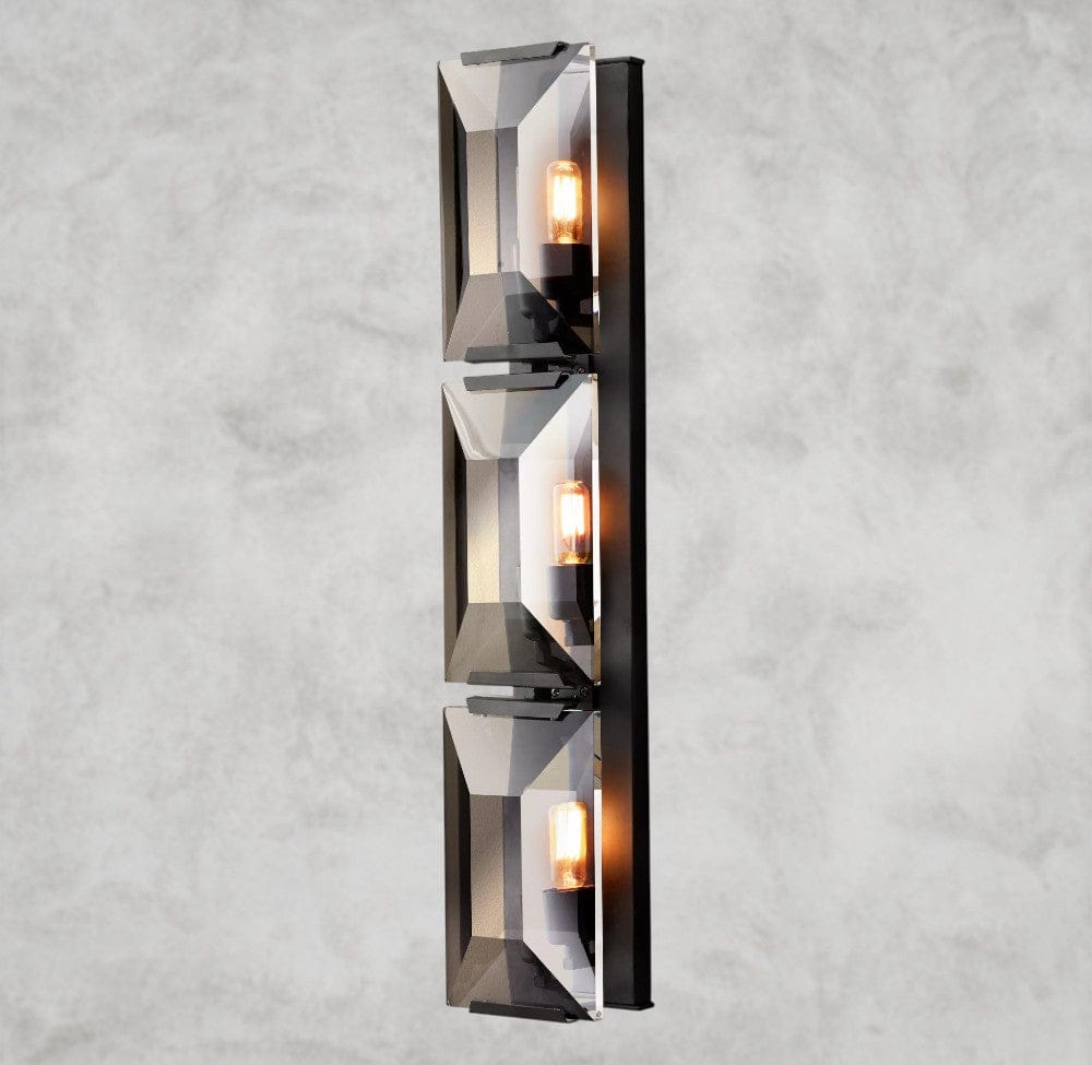 Bronze Harlow Crystal Triple Sconce