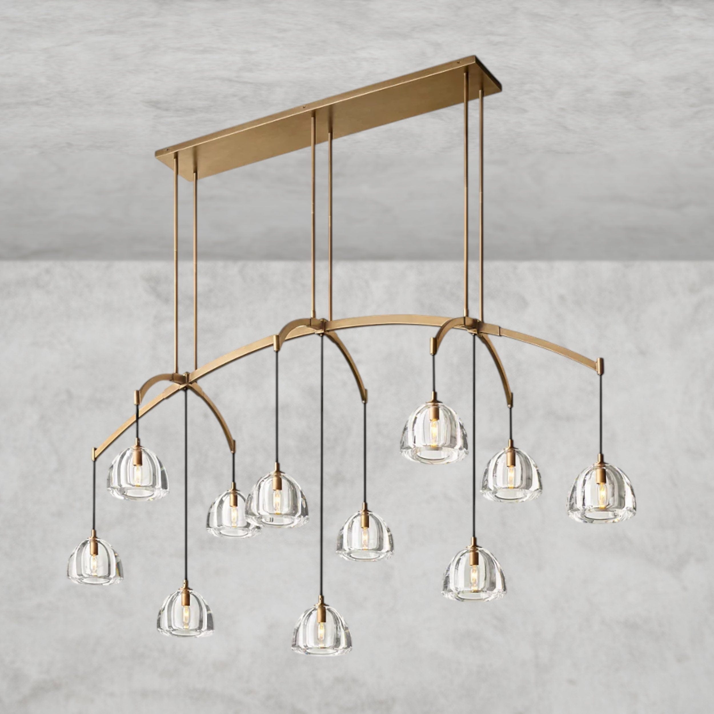 Hemisphere Linear Chandelier 54