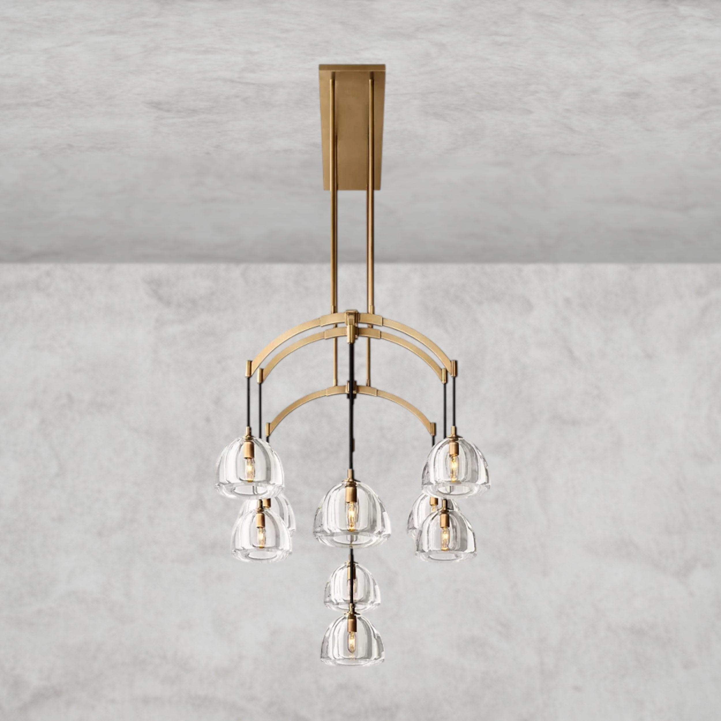 Hemisphere Linear Chandelier 54