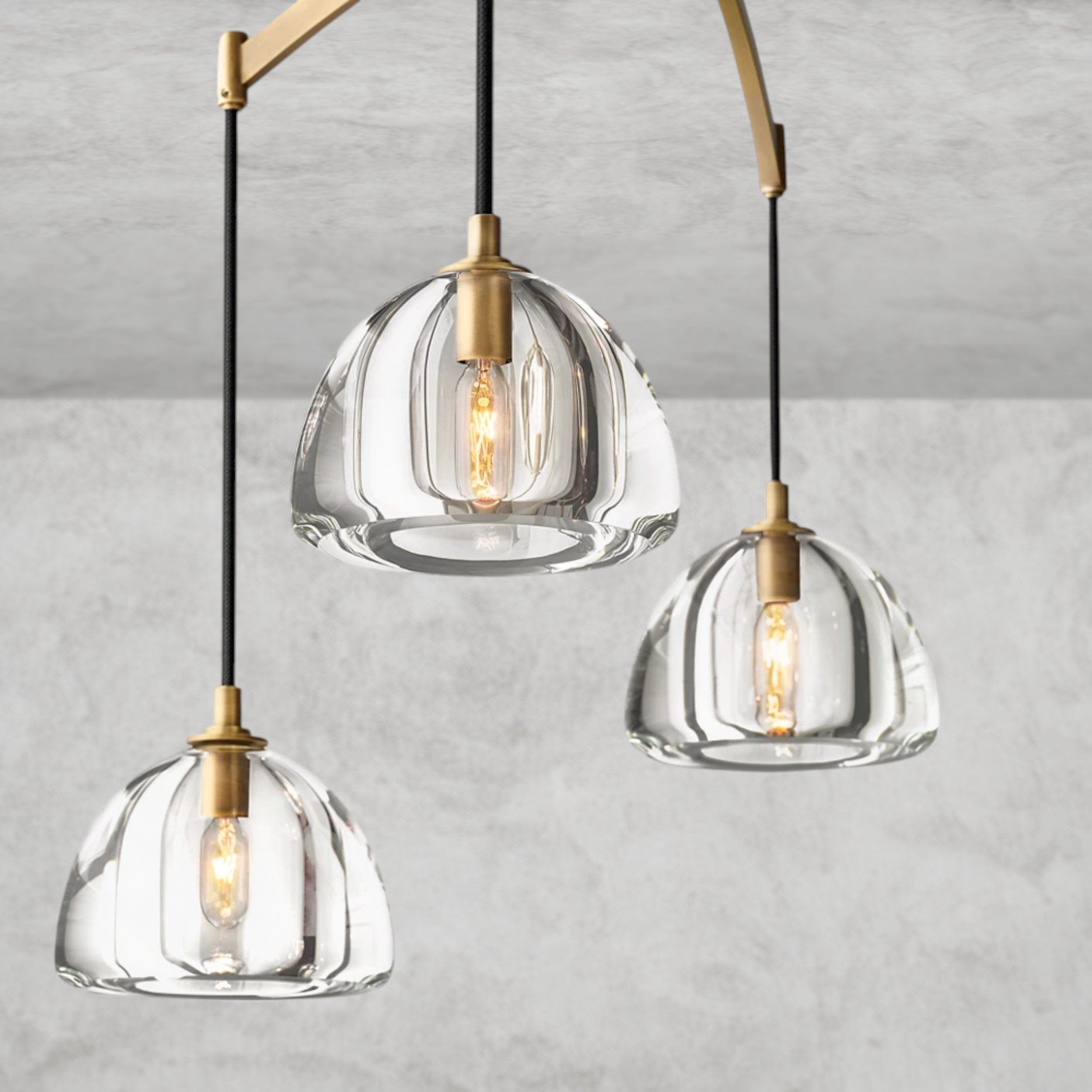 Hemisphere Linear Chandelier 54