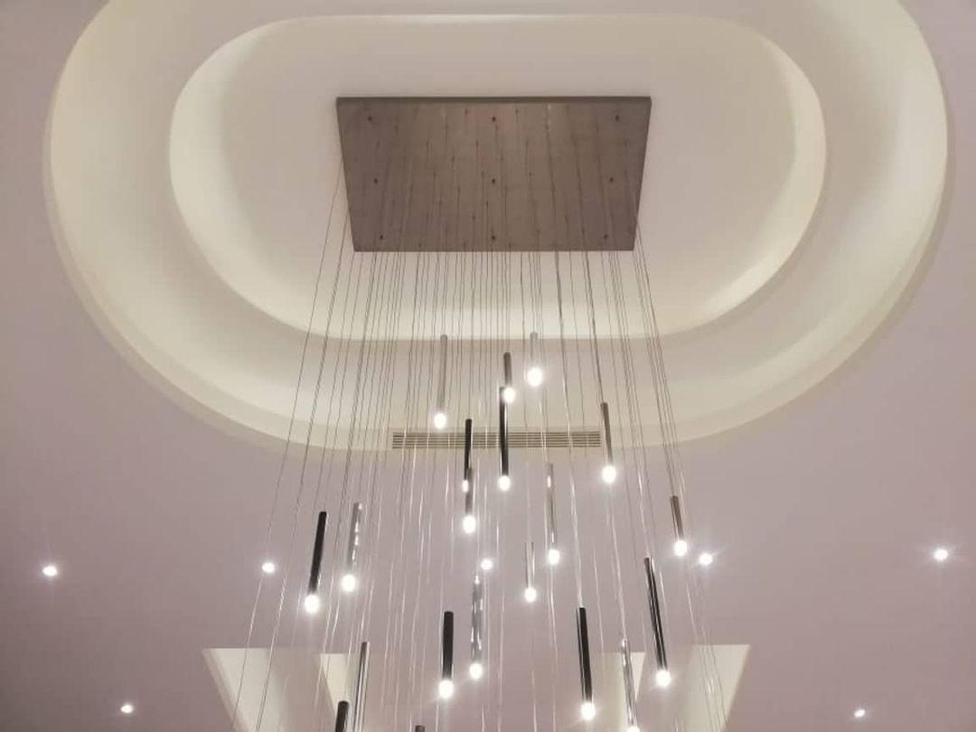 Bellini Rectangular Tubular Pendant Light Chandelier