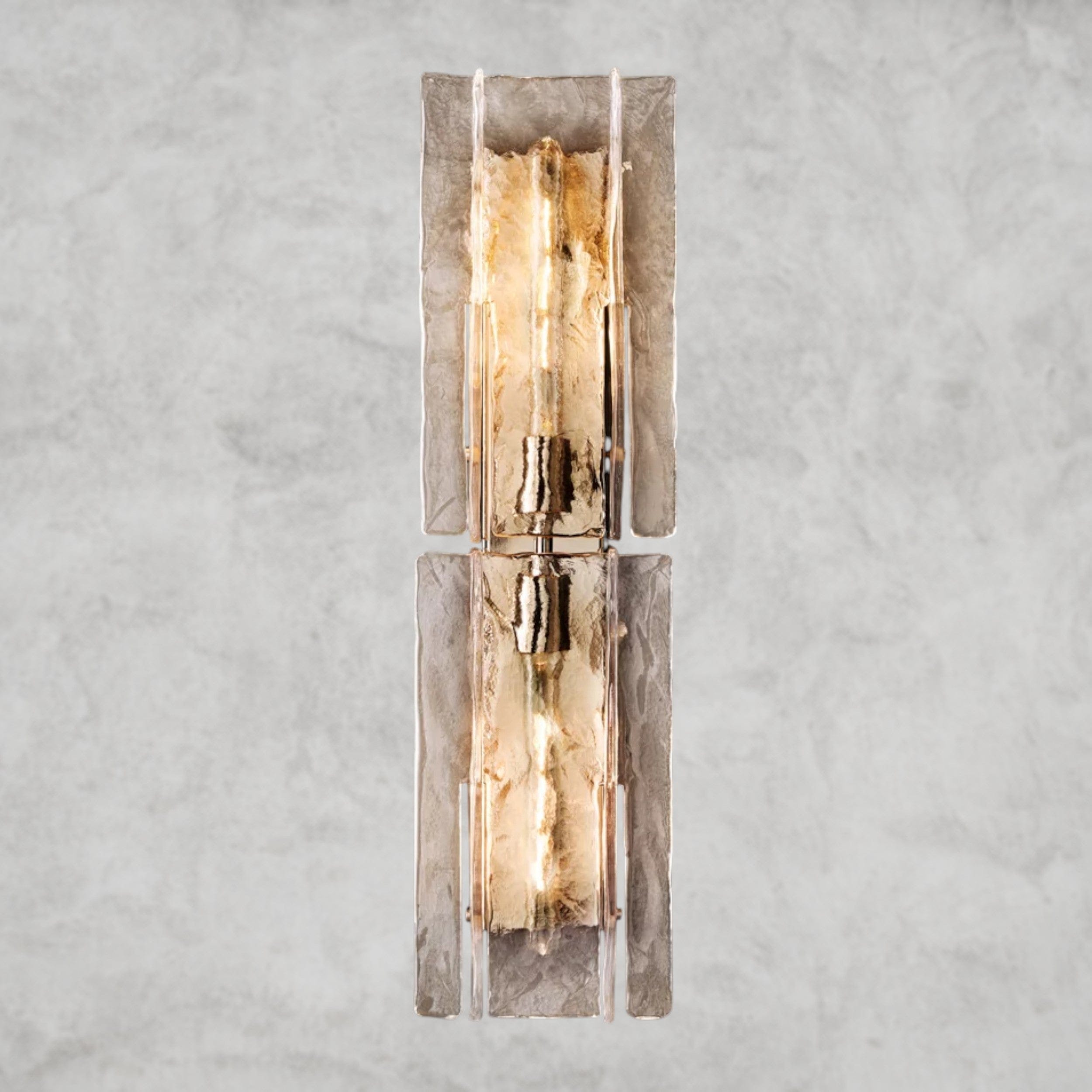 Lattice Clear Glass Sconce 15