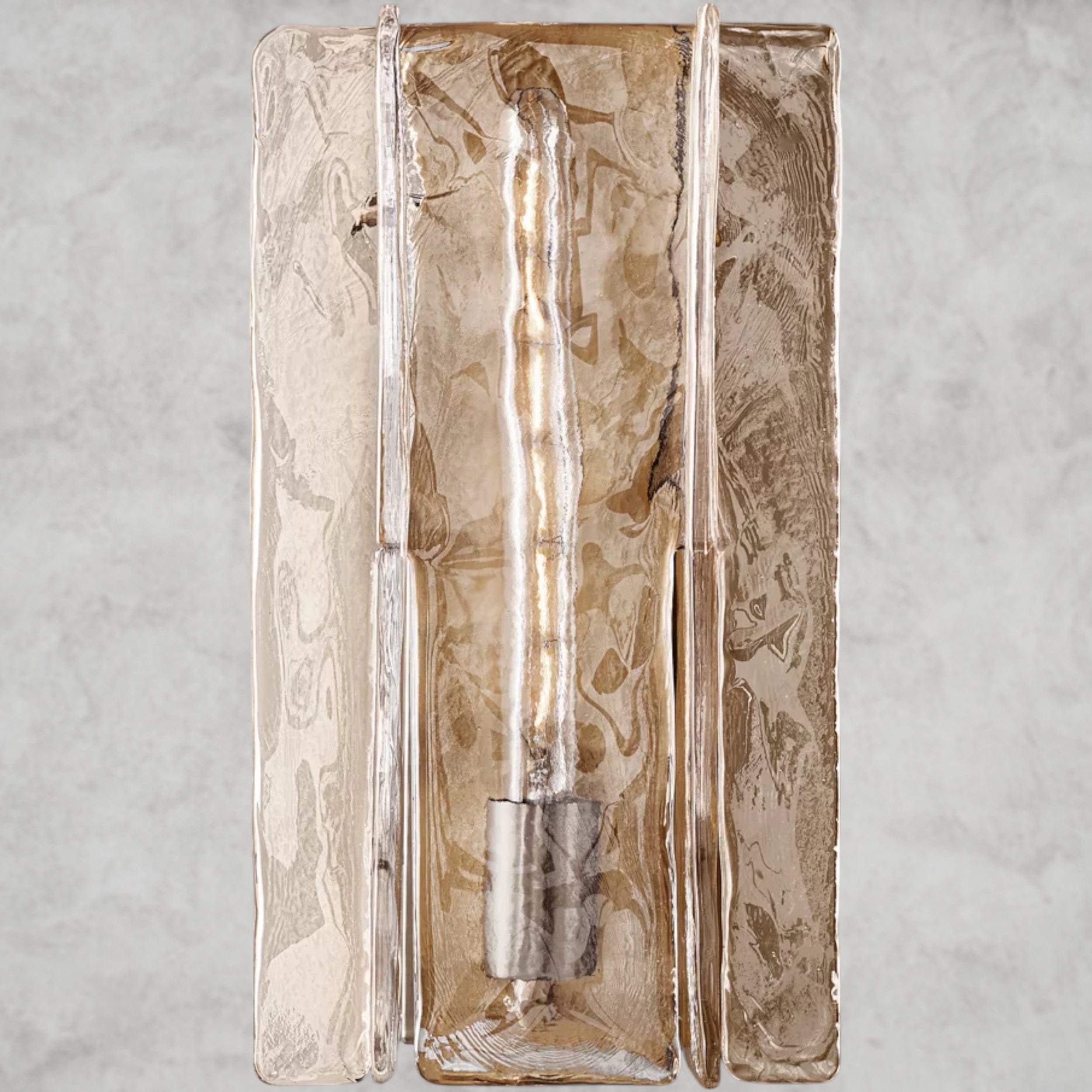 Lattice Clear Glass Sconce 15