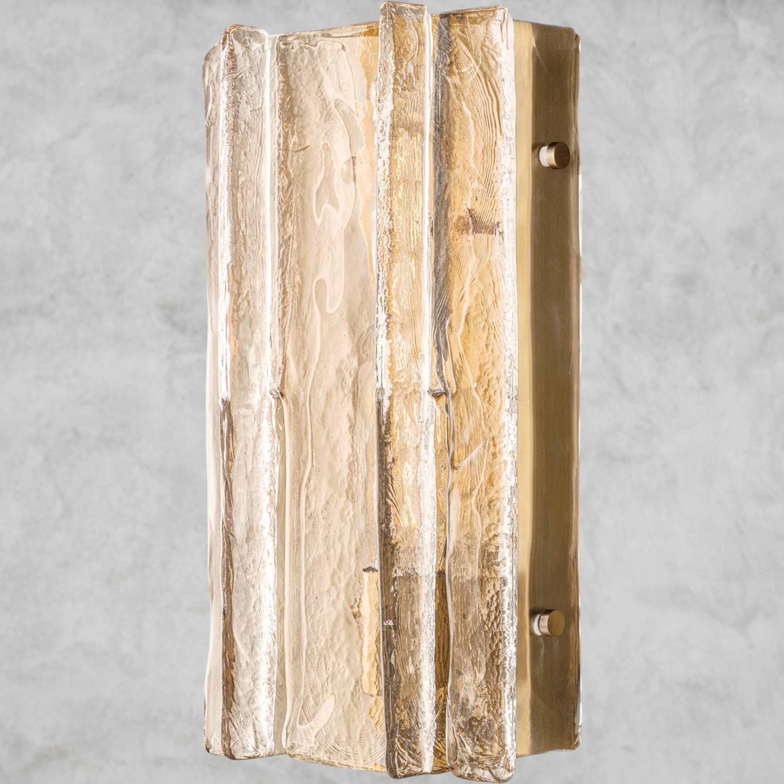 15" / Brass Lattice Clear Glass Sconce 15", 30"