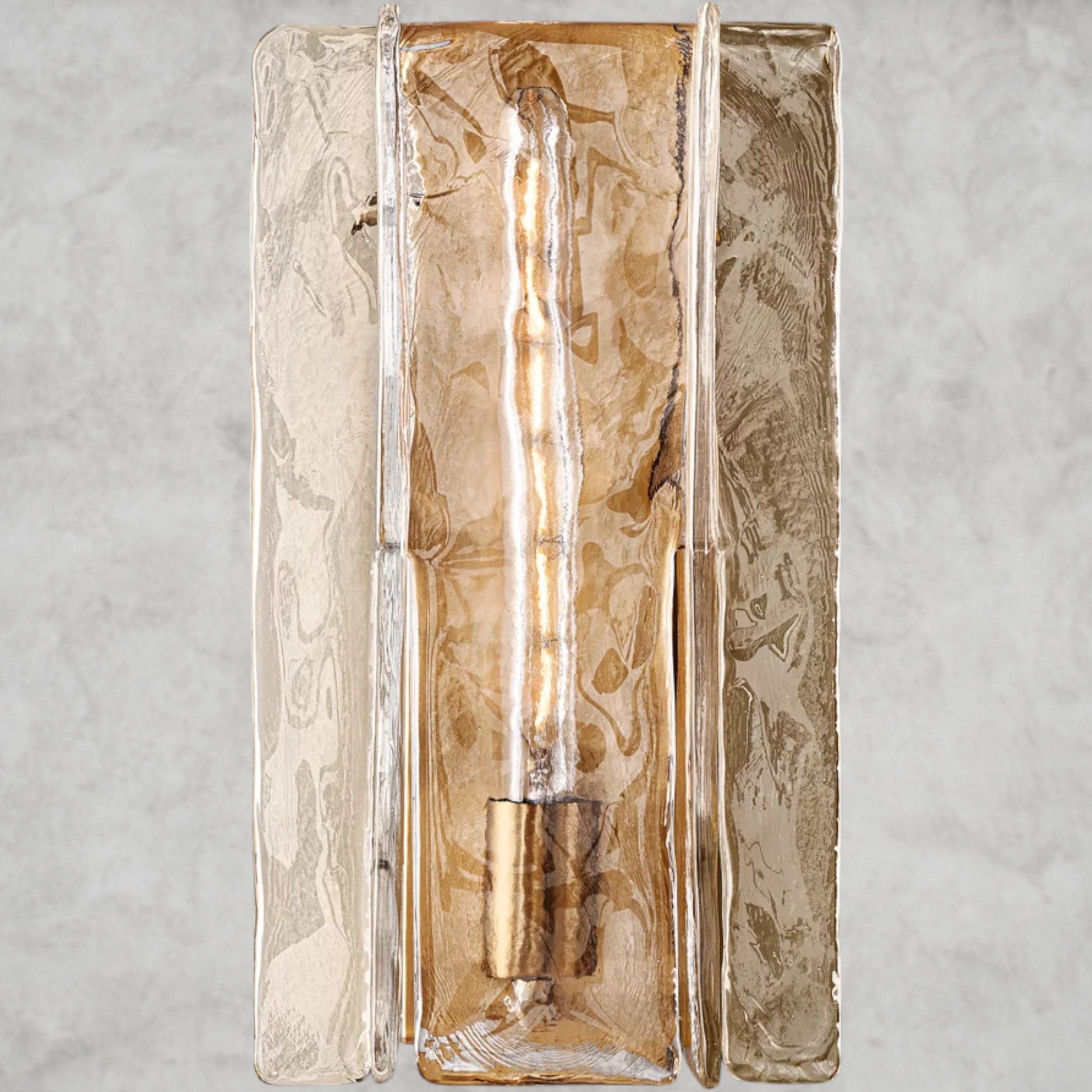 Lattice Clear Glass Sconce 15