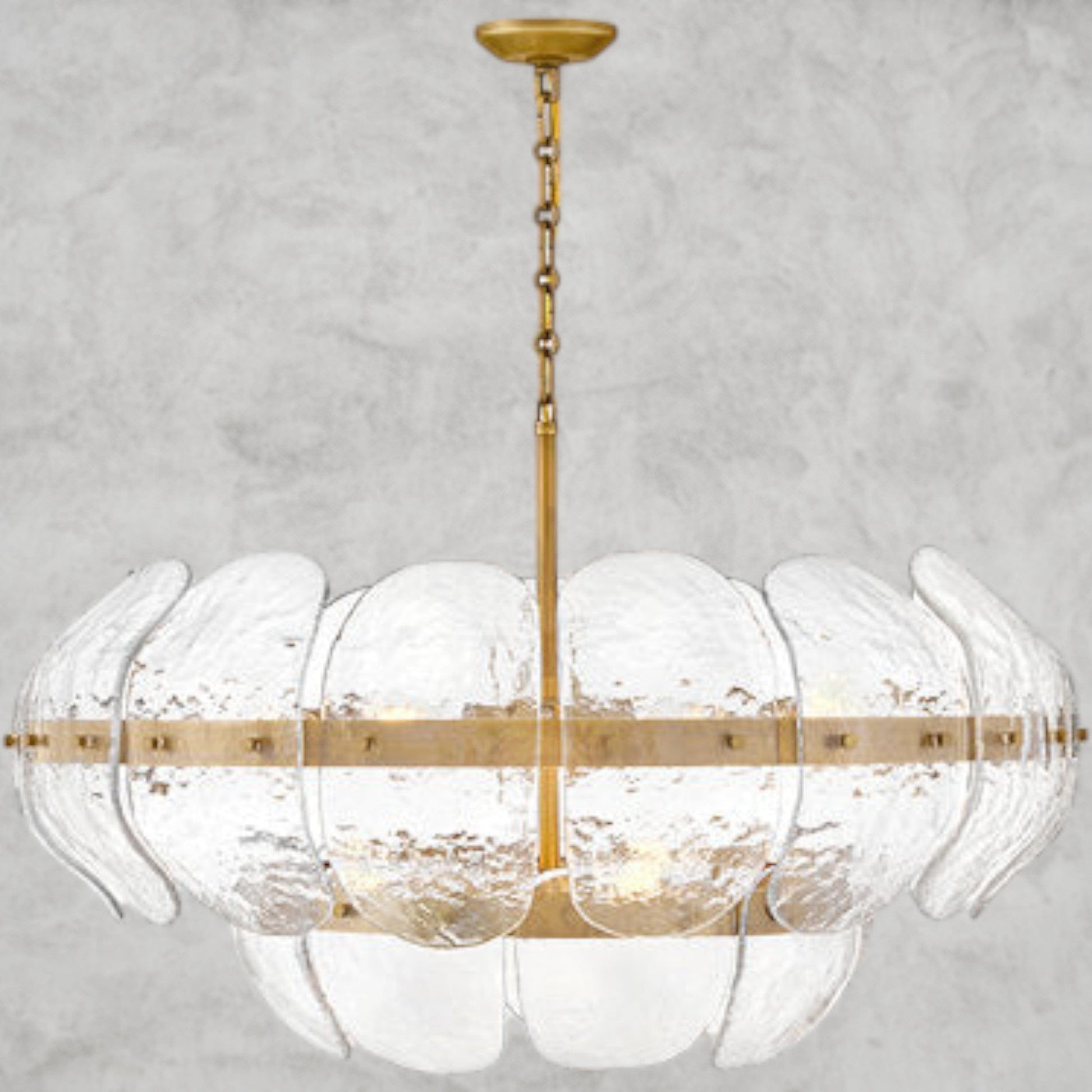 Lillia 9 - Light Steel Dimmable Chandelier