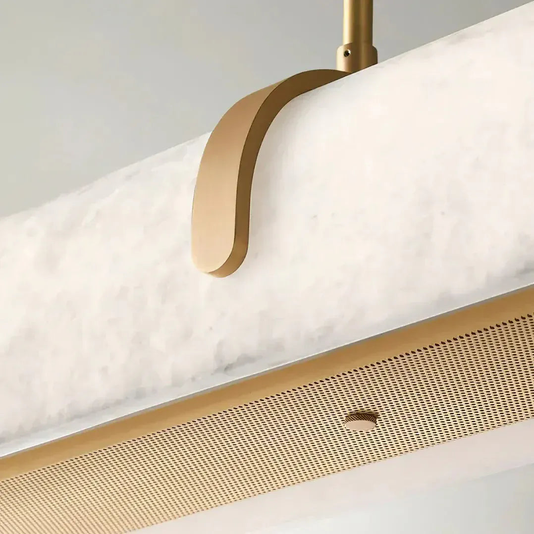 Linear Alabaster Chandelier 35.4