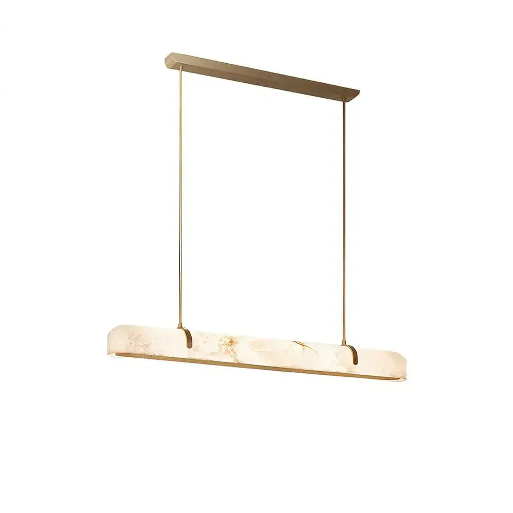 Small Linear Alabaster Chandelier 35.4