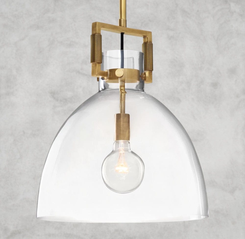 Machinist Glass Cloche Pendant 10