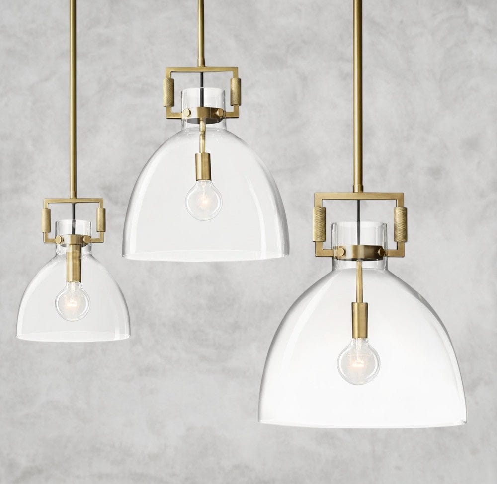 Machinist Glass Cloche Pendant 10