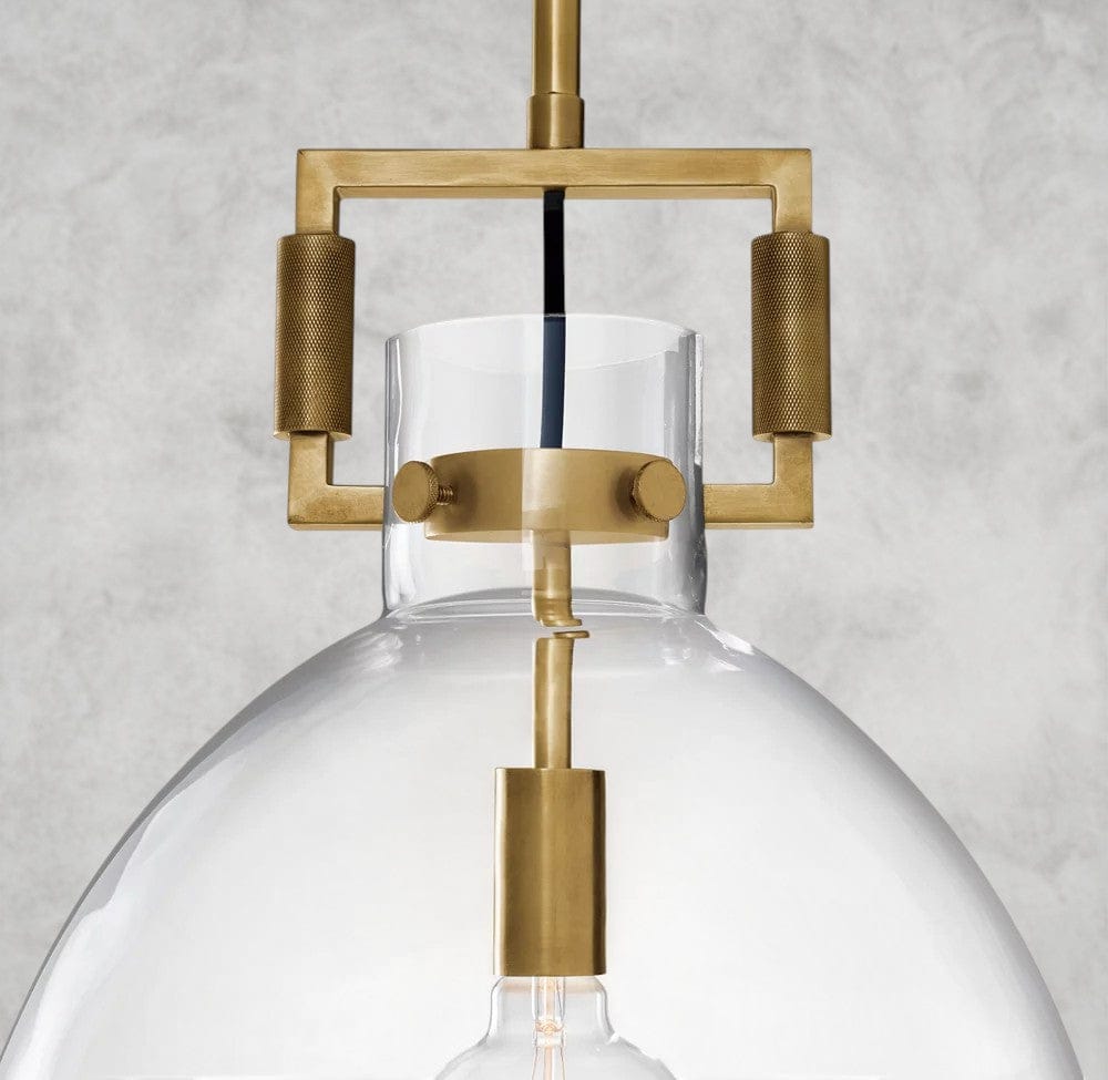 Machinist Glass Cloche Pendant 10", 14", 18"