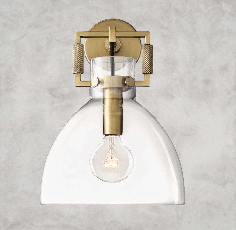 MACHINIST GLASS CLOCHE SCONCE 8