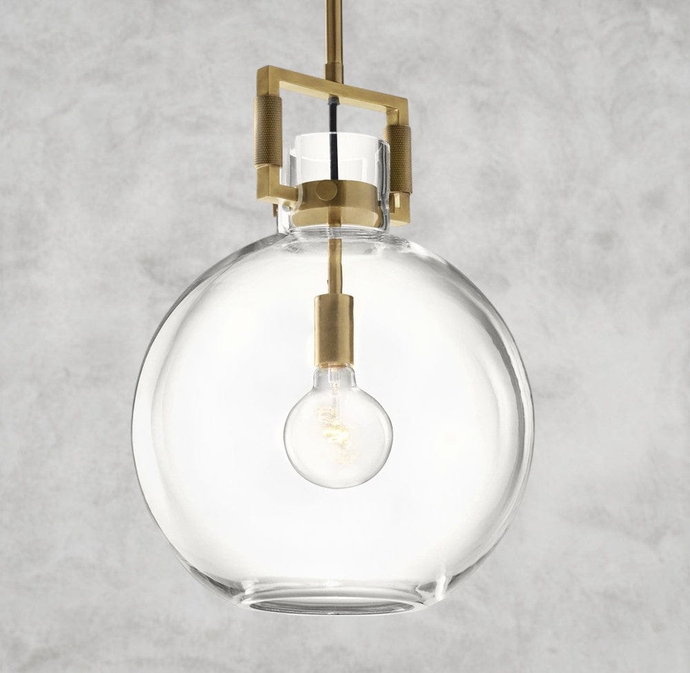 MACHINIST GLASS GLOBE PENDANT 10