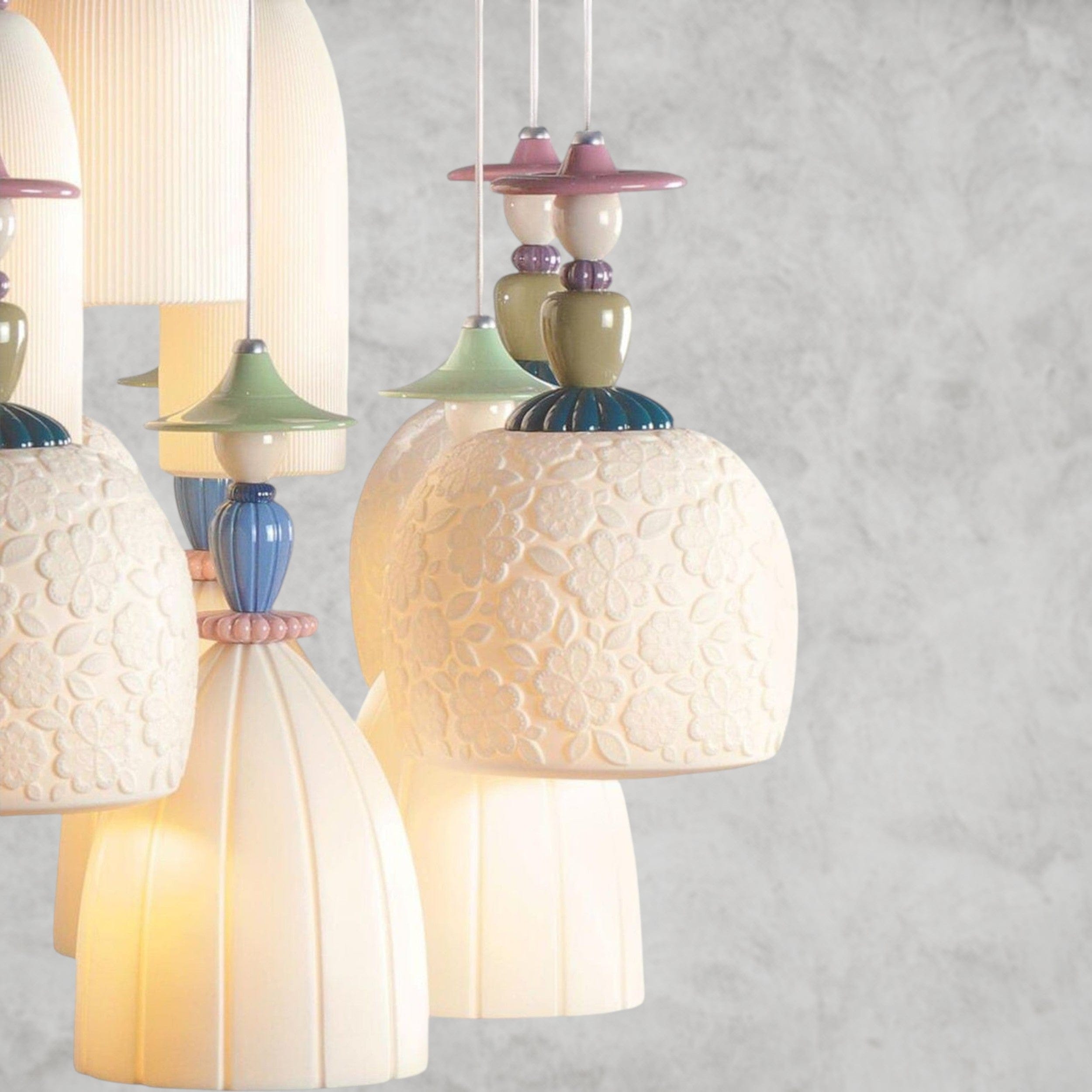 Madeaoiselle 18-Lights Sand Chandelier